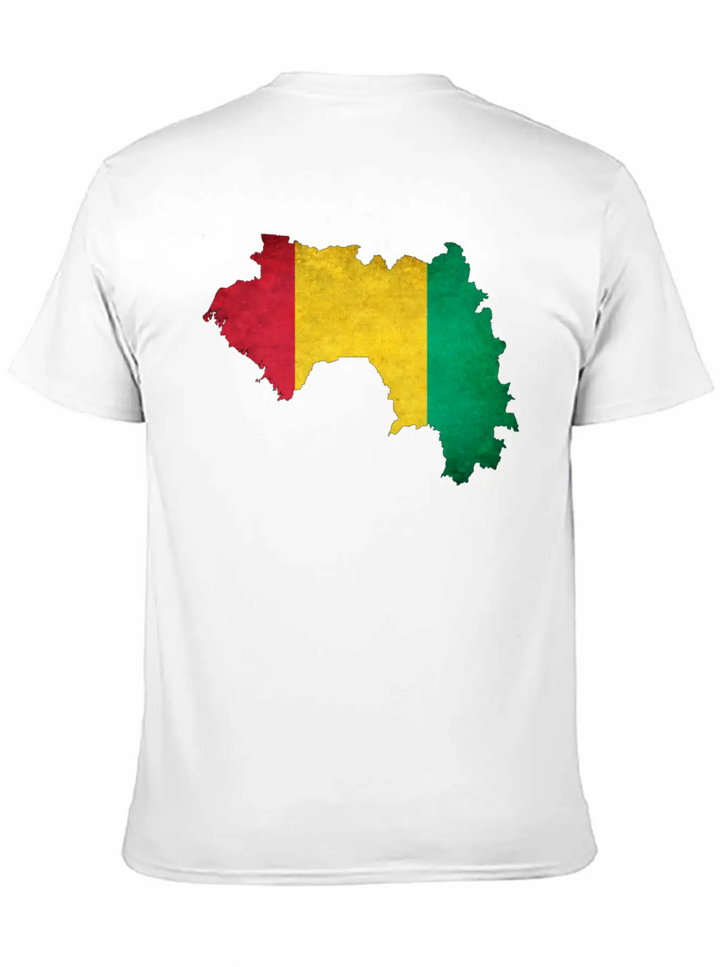 Guinea Flag Map Breathable Soft Cotton T-Shirt – Timeless Casual Look