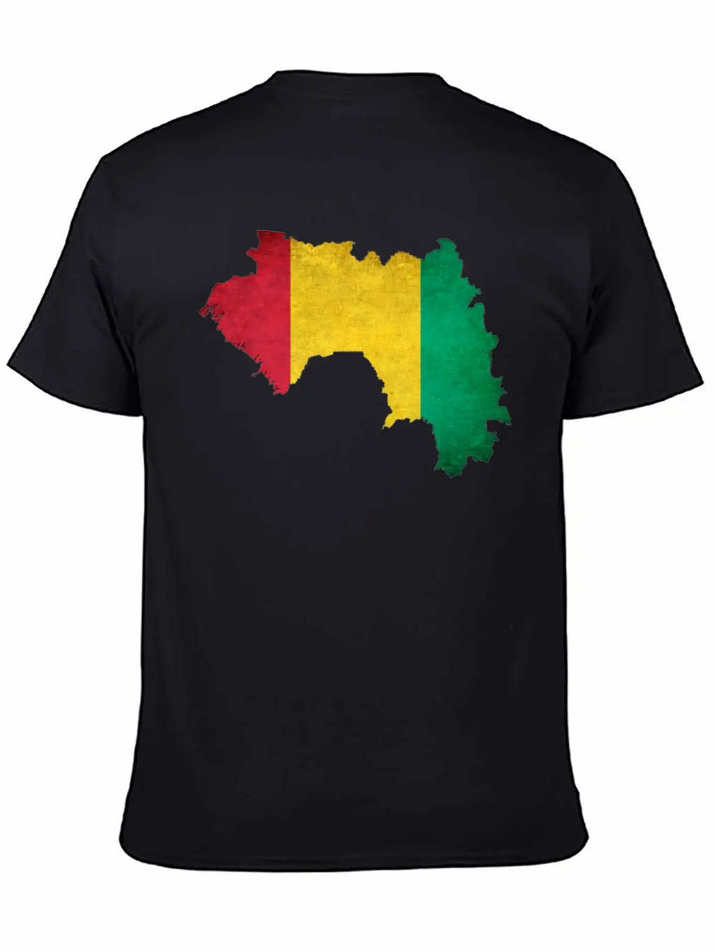 Guinea Flag Map Breathable Soft Cotton T-Shirt – Timeless Casual Look