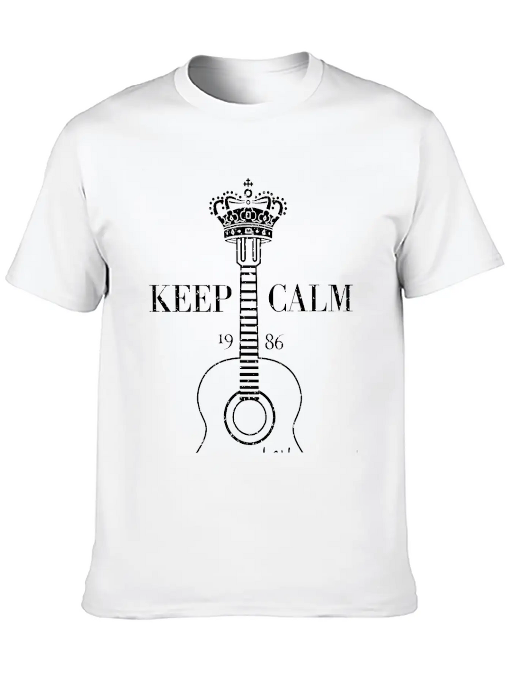 Guitar 1986 Unisex Casual T-Shirt – Clean Design For Daily Comfort