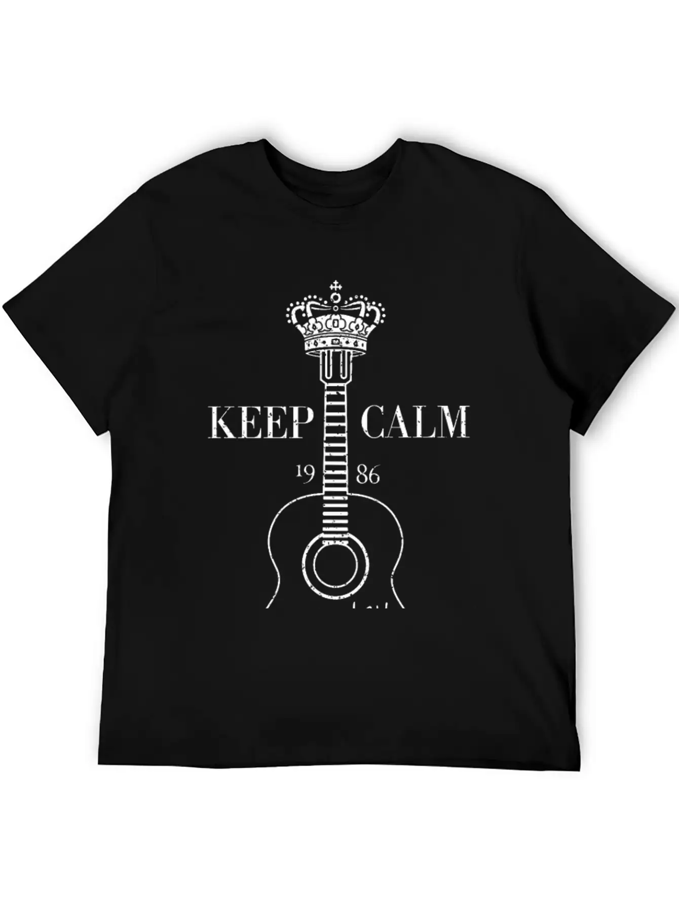 Guitar 1986 Unisex Casual T-Shirt – Clean Design For Daily Comfort