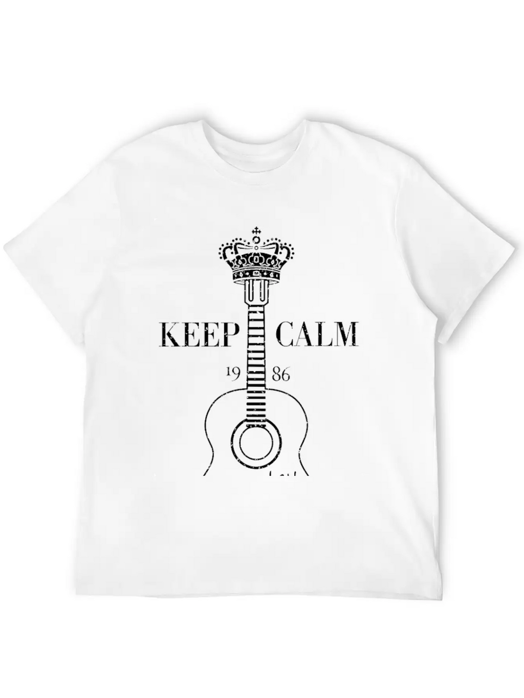 Guitar 1986 Unisex Casual T-Shirt – Clean Design For Daily Comfort
