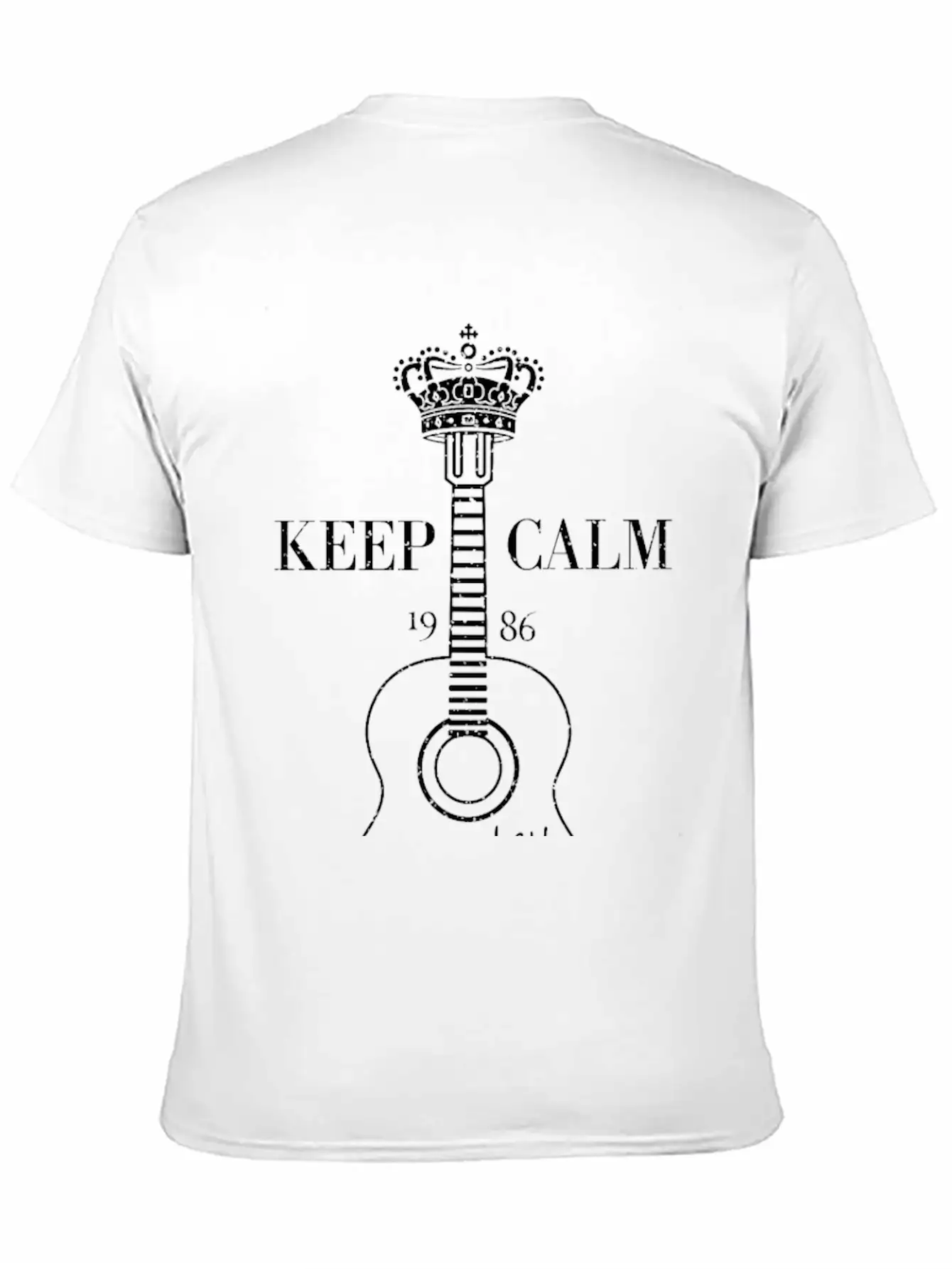 Guitar 1986 Unisex Casual T-Shirt – Clean Design For Daily Comfort