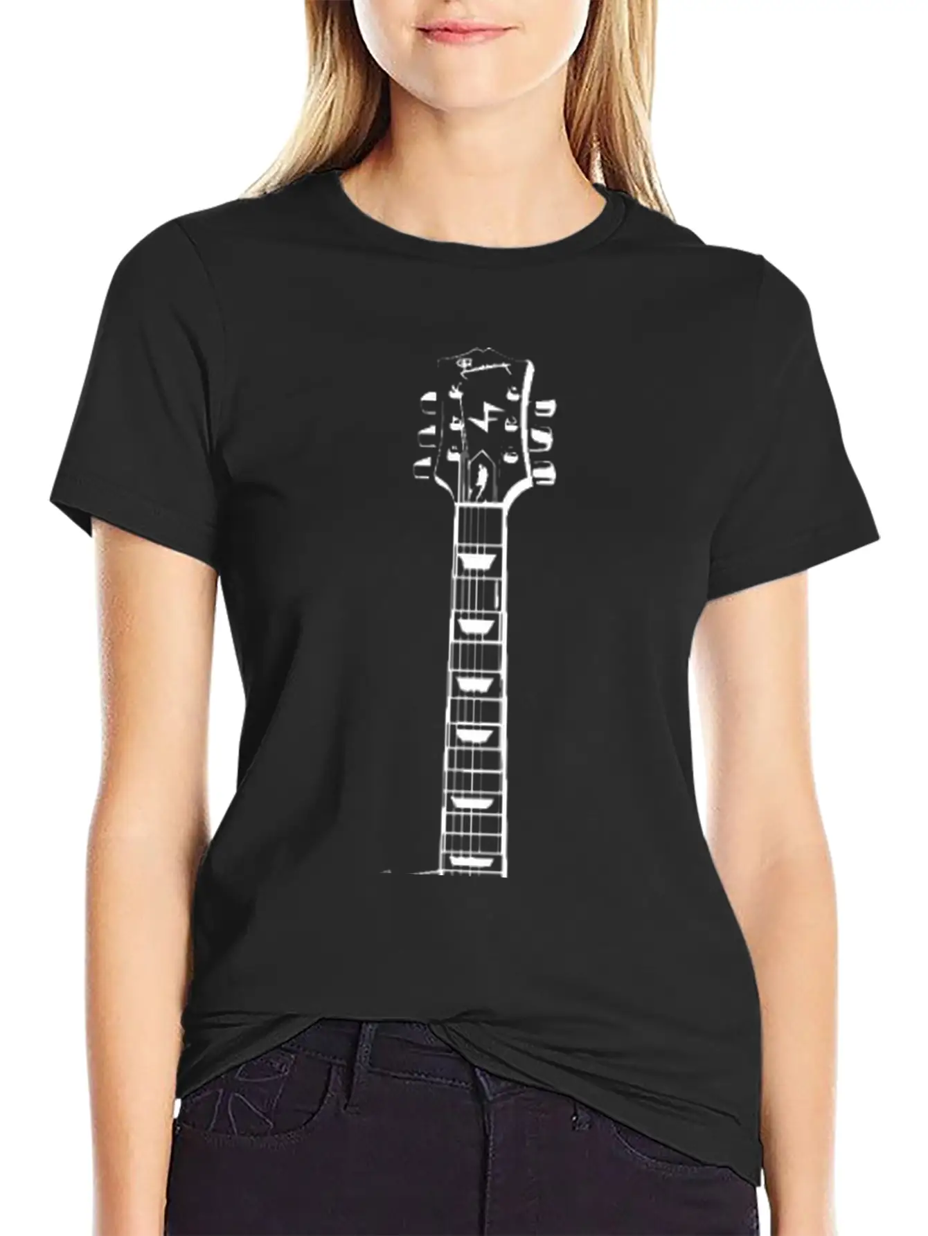 Guitar Breathable Graphic T-Shirt – Perfect For Casual Days