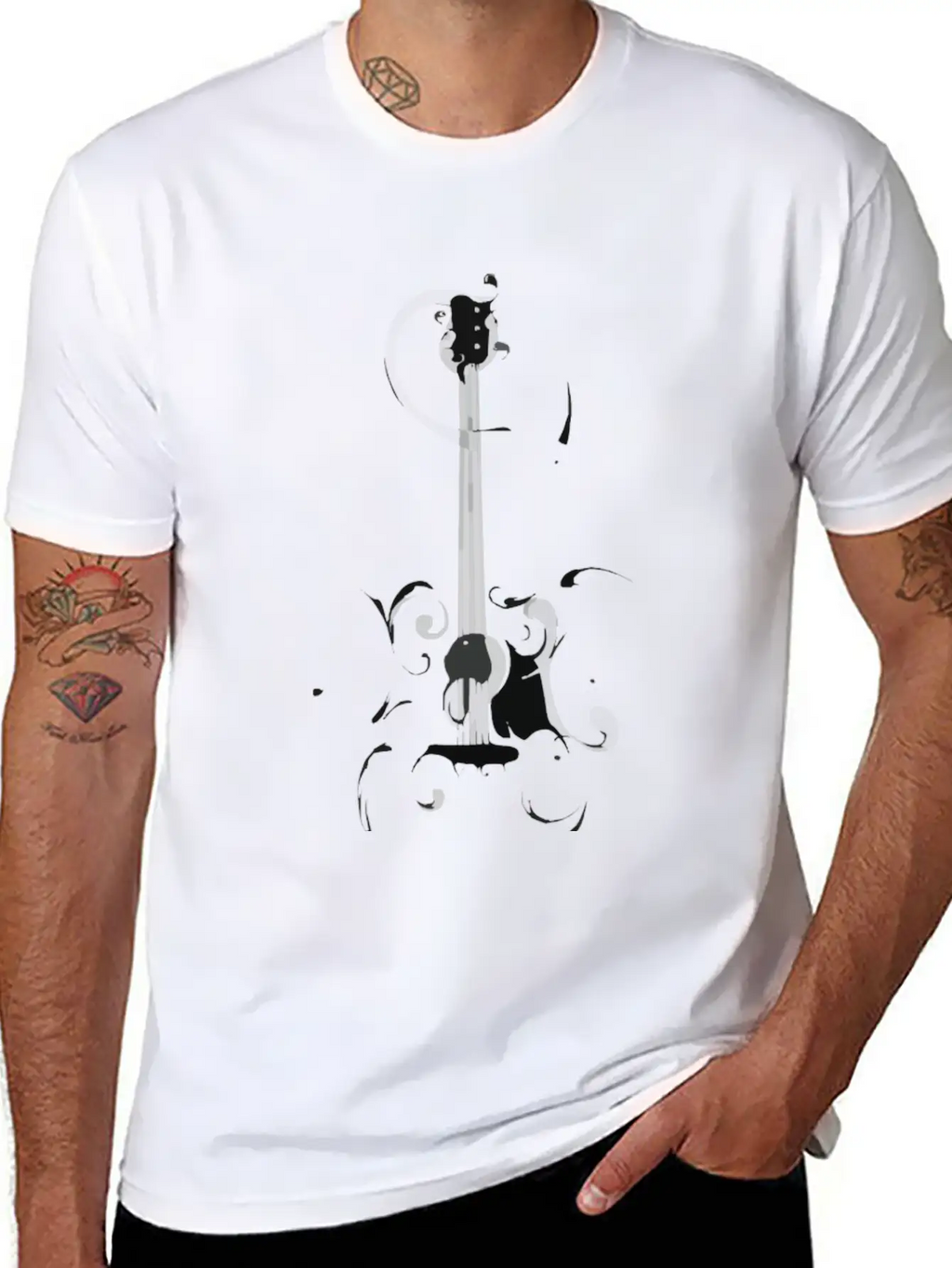 Guitar Electric 3 Classic Cotton Tee – Unisex Comfort For Any Season