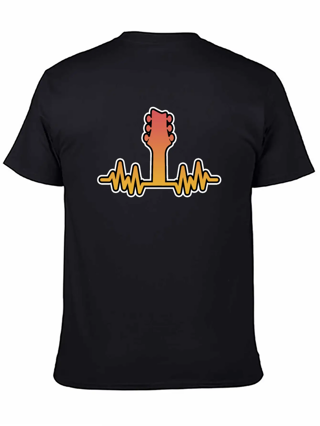 Guitar Heartbeat Electric And Acoustic Guitar Gift Stylish Everyday T-Shirt – Unisex Basic Cotton Tee