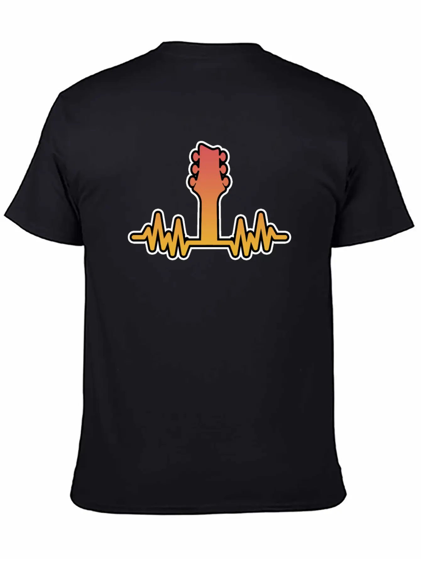 Guitar Heartbeat Electric And Acoustic Guitar Gift Stylish Everyday T-Shirt – Unisex Basic Cotton Tee