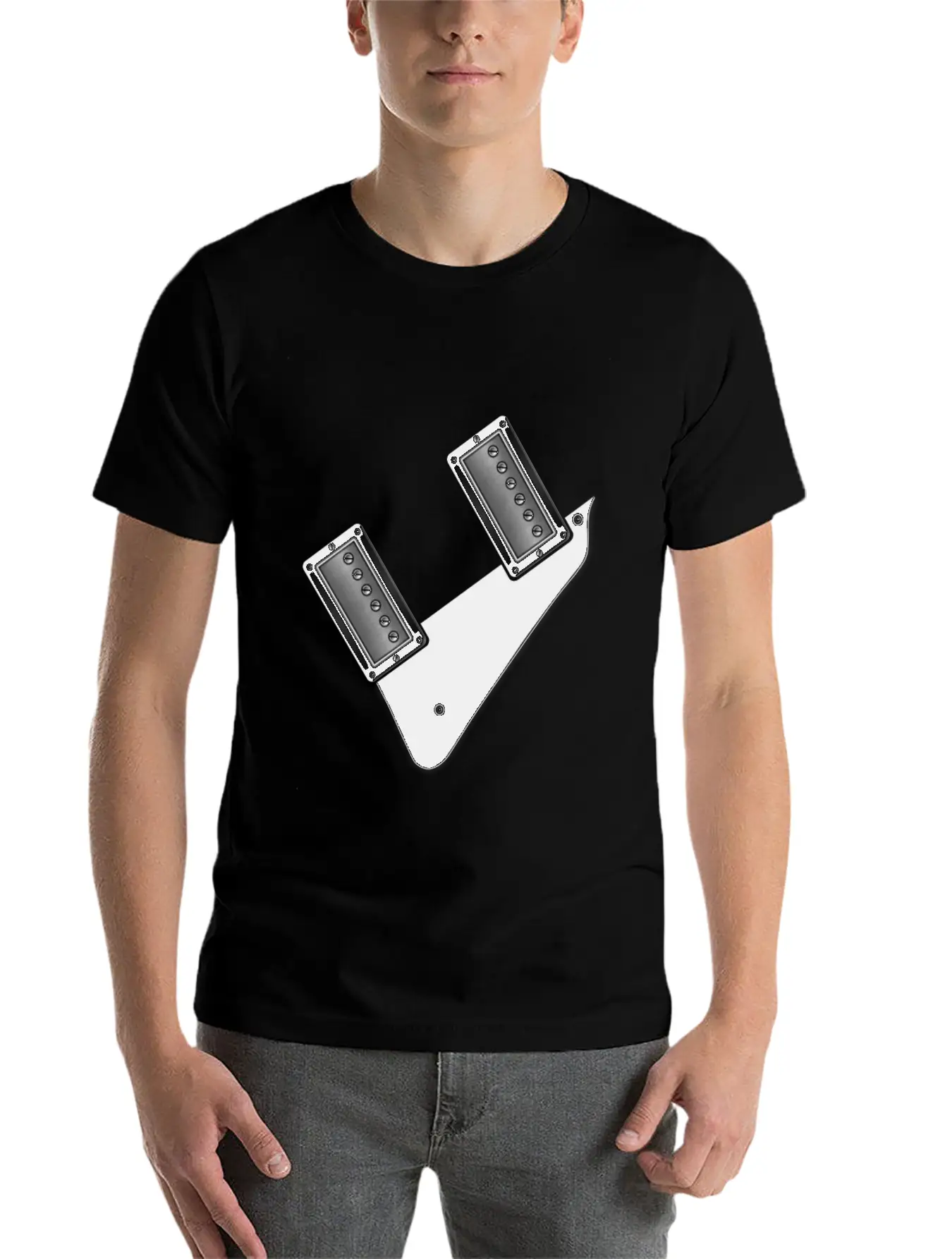 Guitar Humbuckers Timeless Short Sleeve Tee – Comfy And Minimalist Design