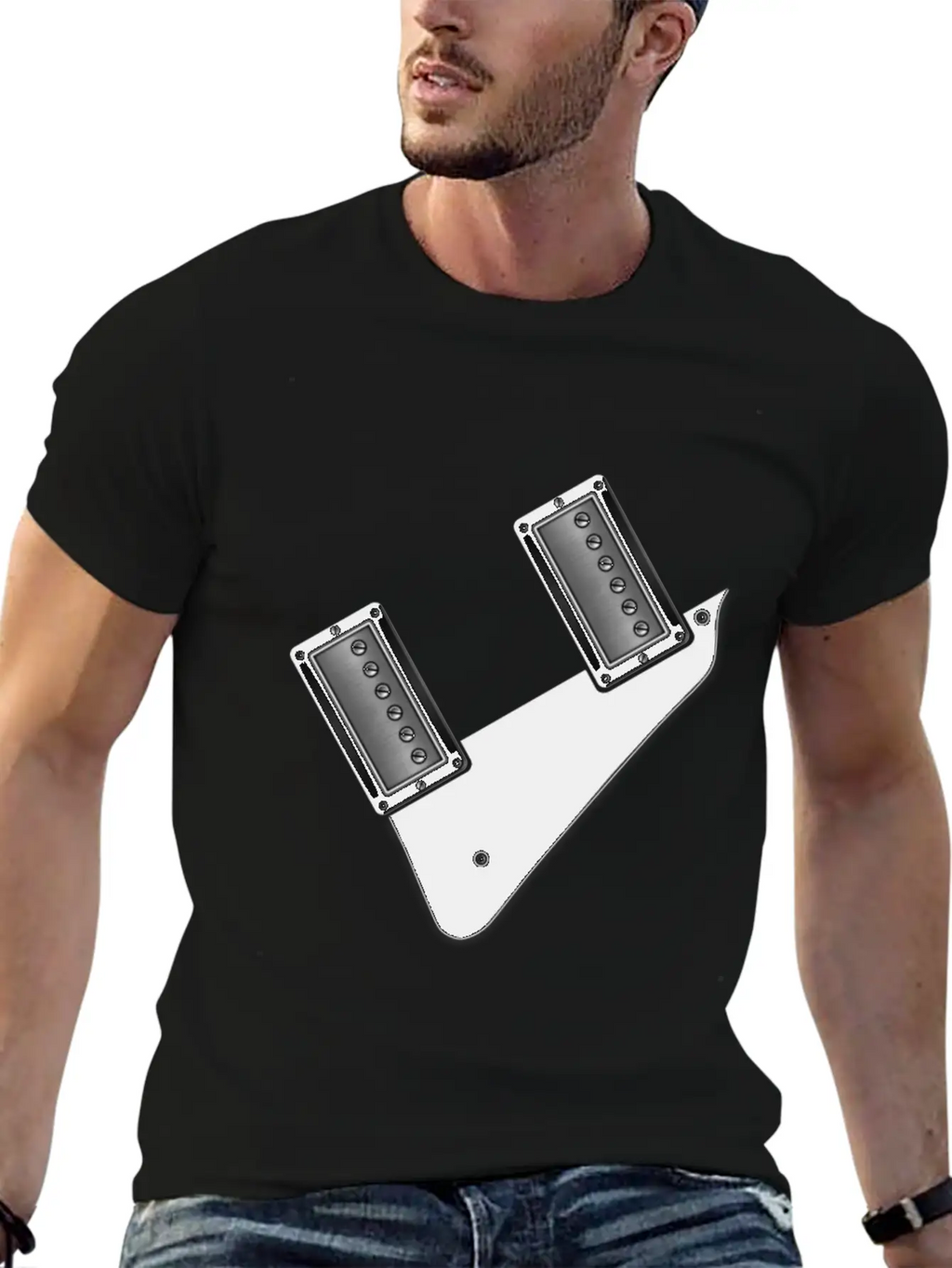 Guitar Humbuckers Timeless Short Sleeve Tee – Comfy And Minimalist Design