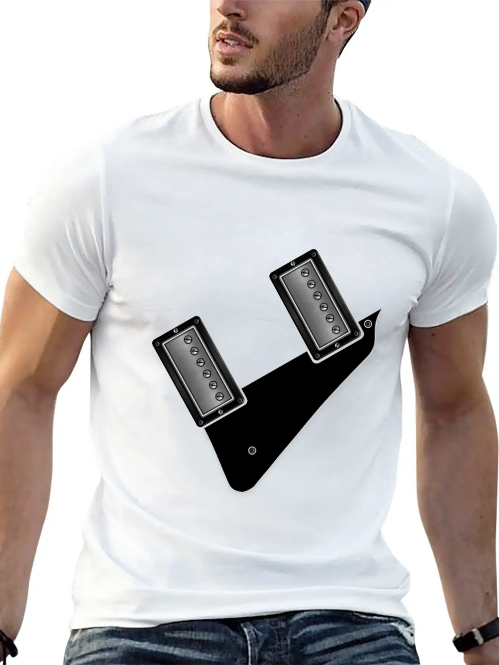 Guitar Humbuckers Timeless Short Sleeve Tee – Comfy And Minimalist Design