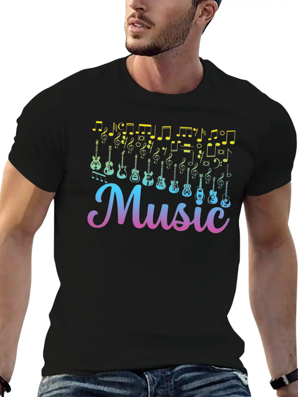 Guitar Music Lover Guitar Musician Guitar Player G Unisex Casual T-Shirt – Clean Design For Daily Comfort