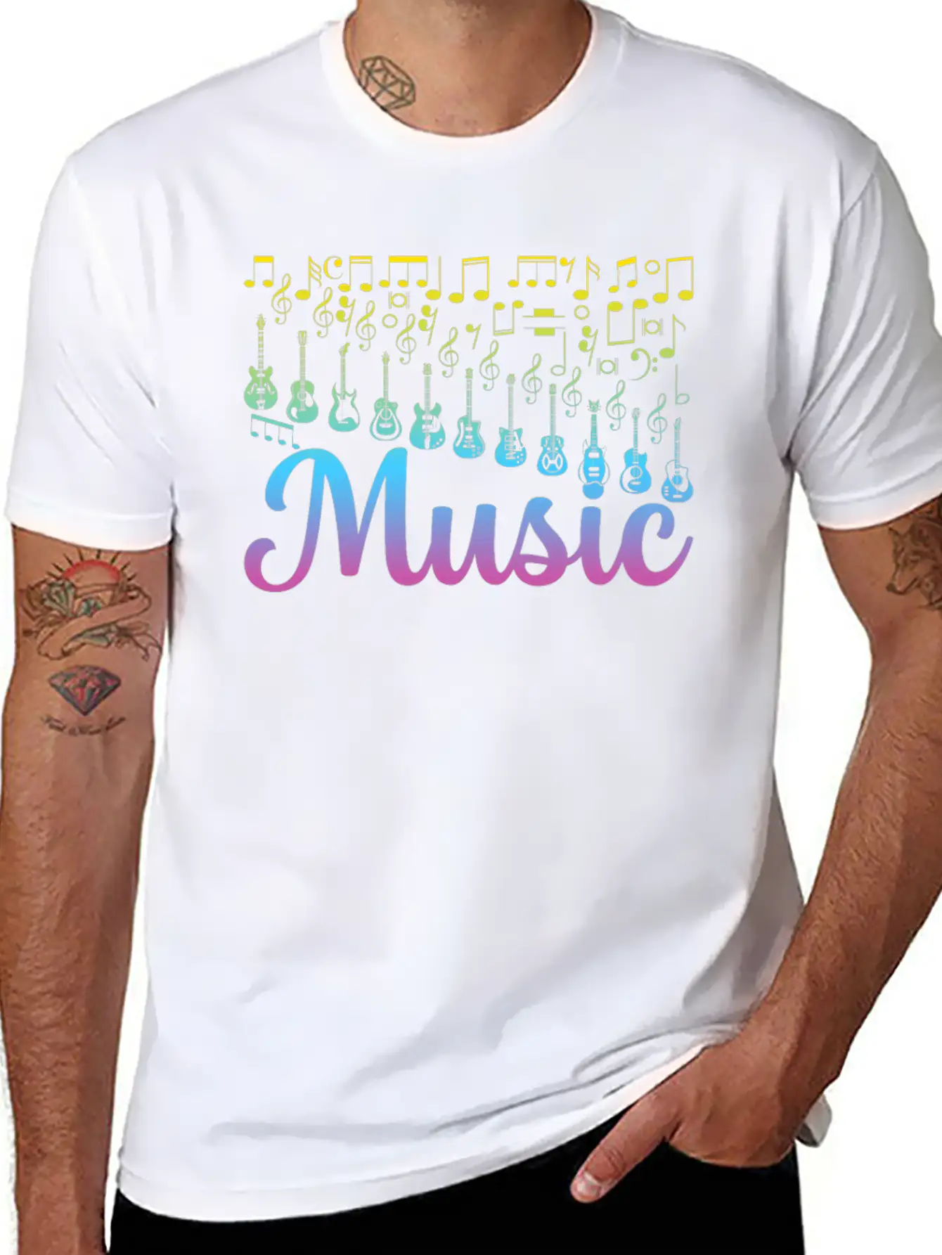 Guitar Music Lover Guitar Musician Guitar Player G Unisex Casual T-Shirt – Clean Design For Daily Comfort