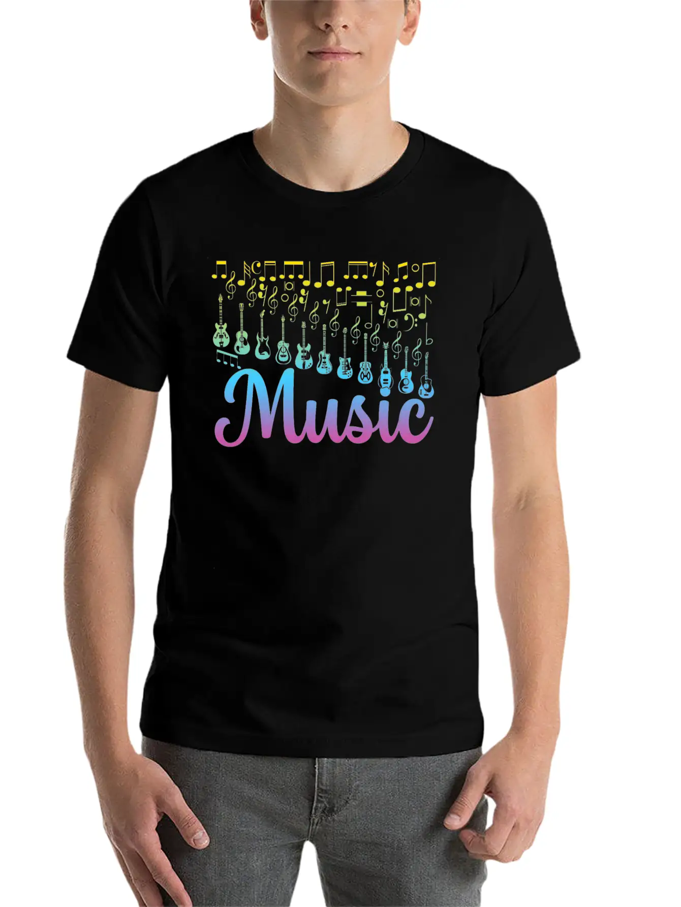 Guitar Music Lover Guitar Musician Guitar Player G Unisex Casual T-Shirt – Clean Design For Daily Comfort