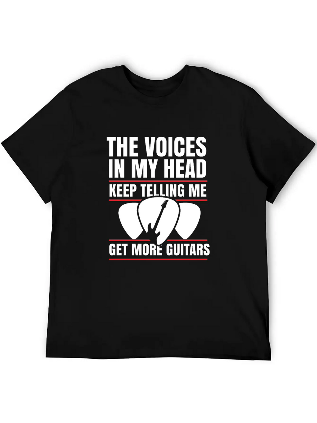 Guitar Musician Plectrum Instrument Gift Relaxed Everyday Tee – Lightweight And Durable Cotton
