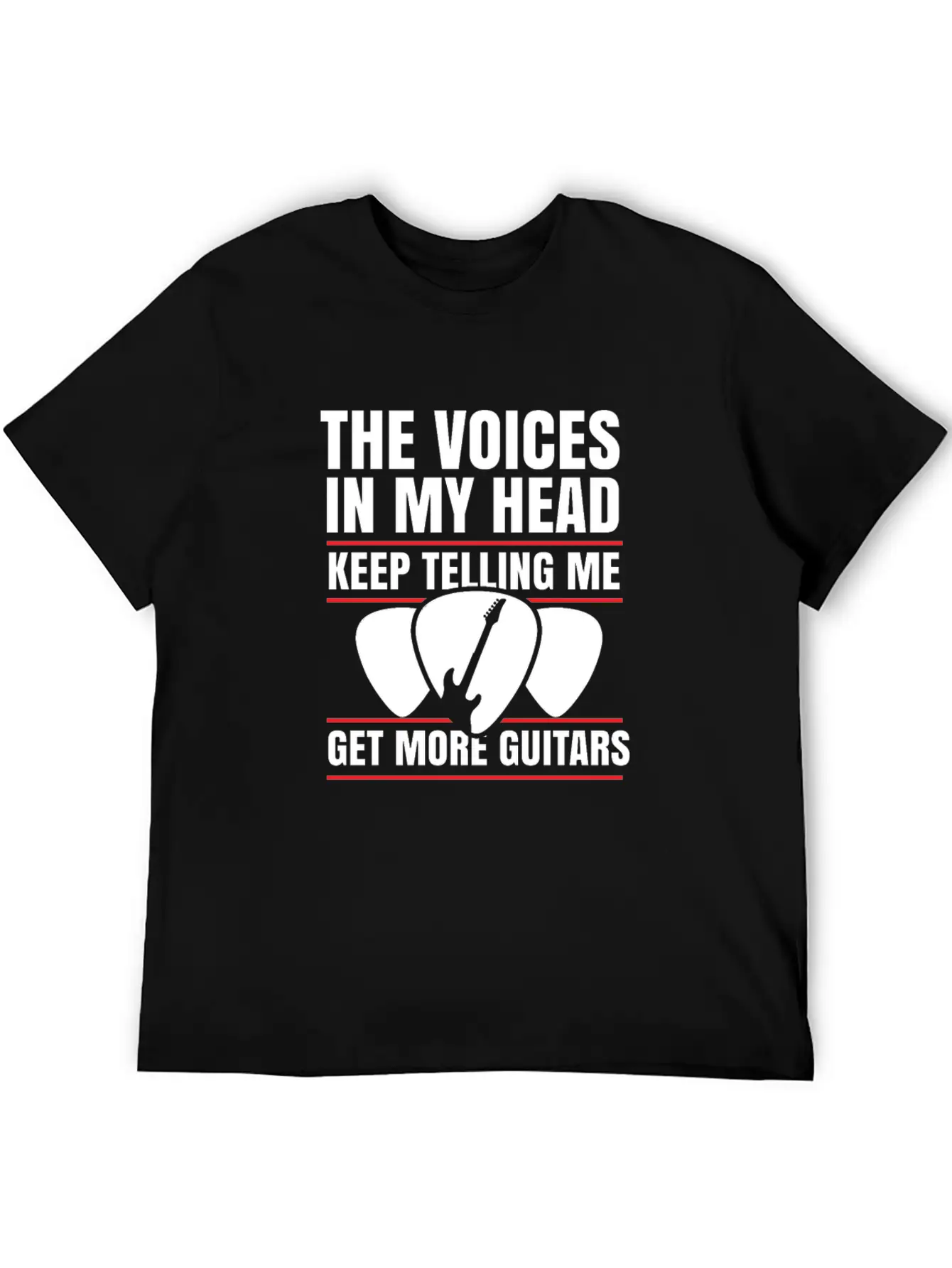 Guitar Musician Plectrum Instrument Gift Relaxed Everyday Tee – Lightweight And Durable Cotton