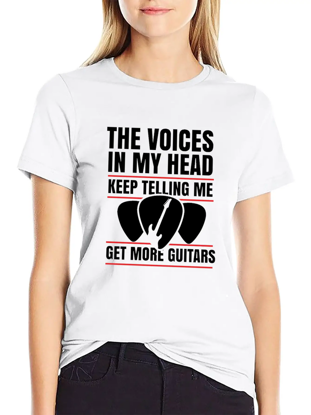 Guitar Musician Plectrum Instrument Gift Relaxed Everyday Tee – Lightweight And Durable Cotton