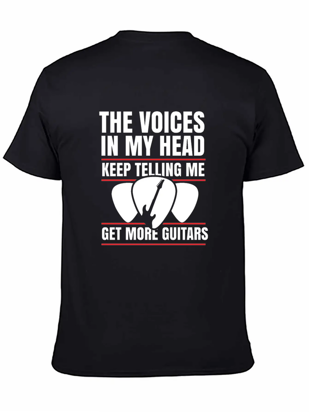 Guitar Musician Plectrum Instrument Gift Relaxed Everyday Tee – Lightweight And Durable Cotton
