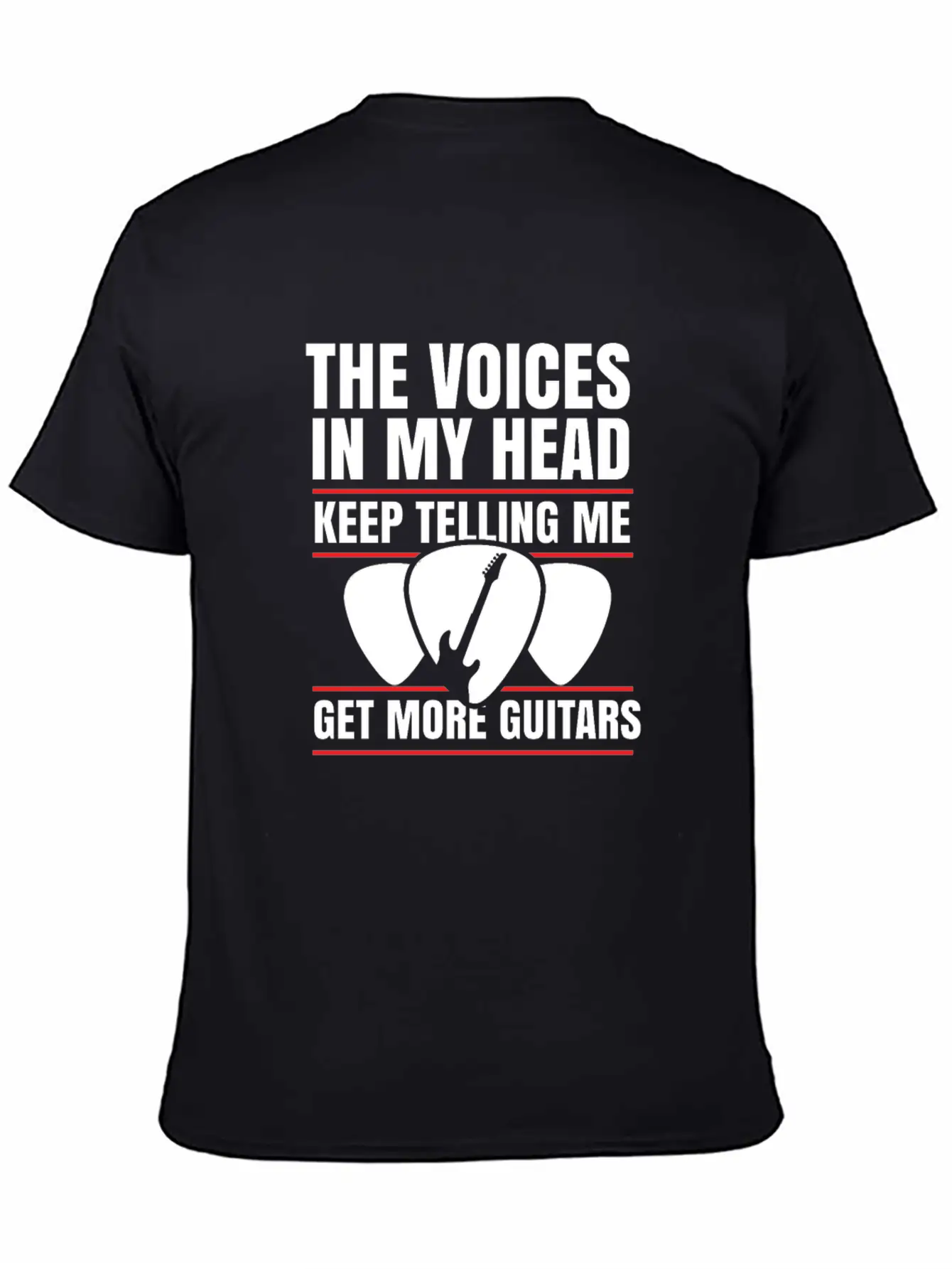 Guitar Musician Plectrum Instrument Gift Relaxed Everyday Tee – Lightweight And Durable Cotton