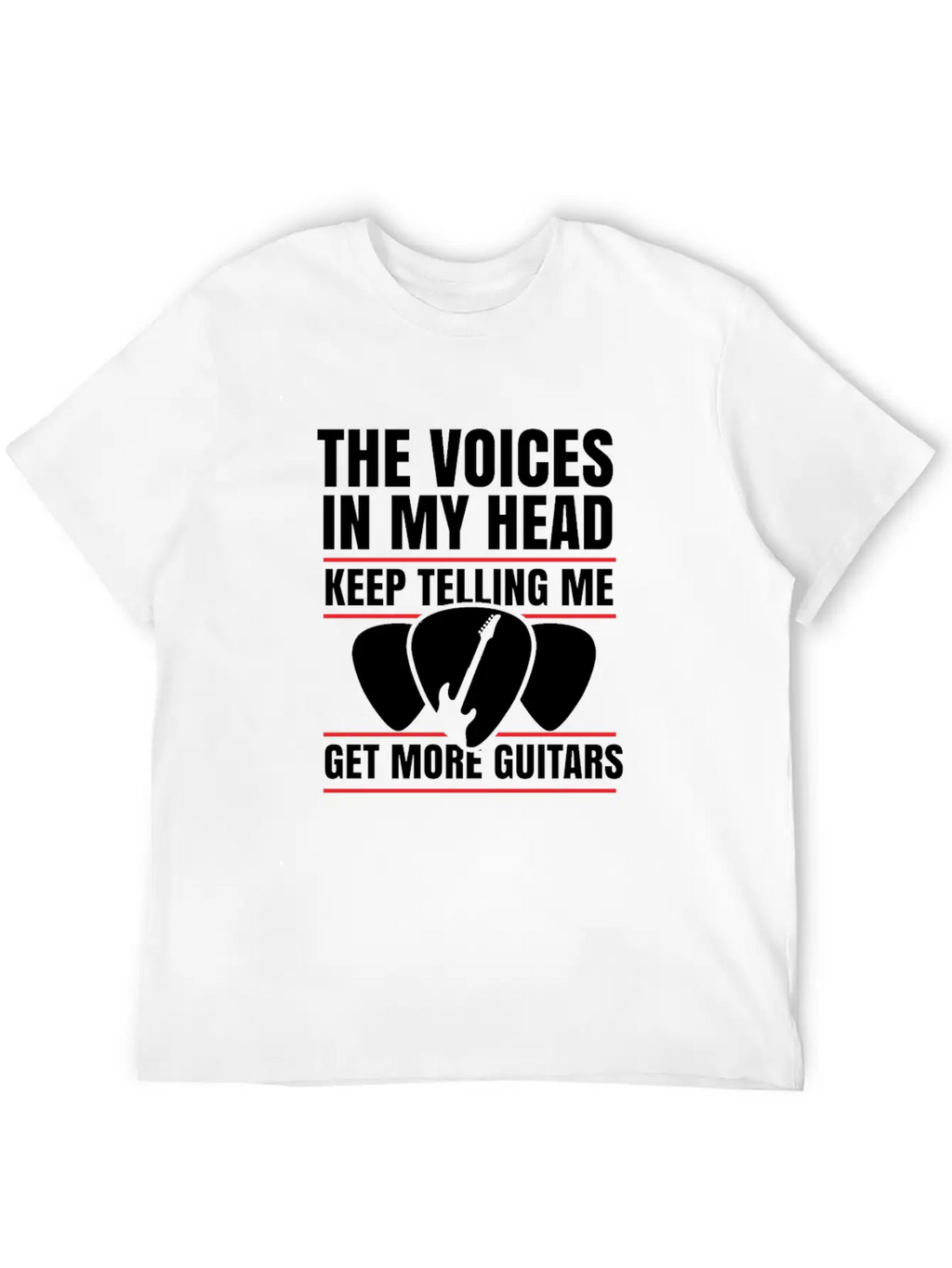Guitar Musician Plectrum Instrument Gift Relaxed Everyday Tee – Lightweight And Durable Cotton