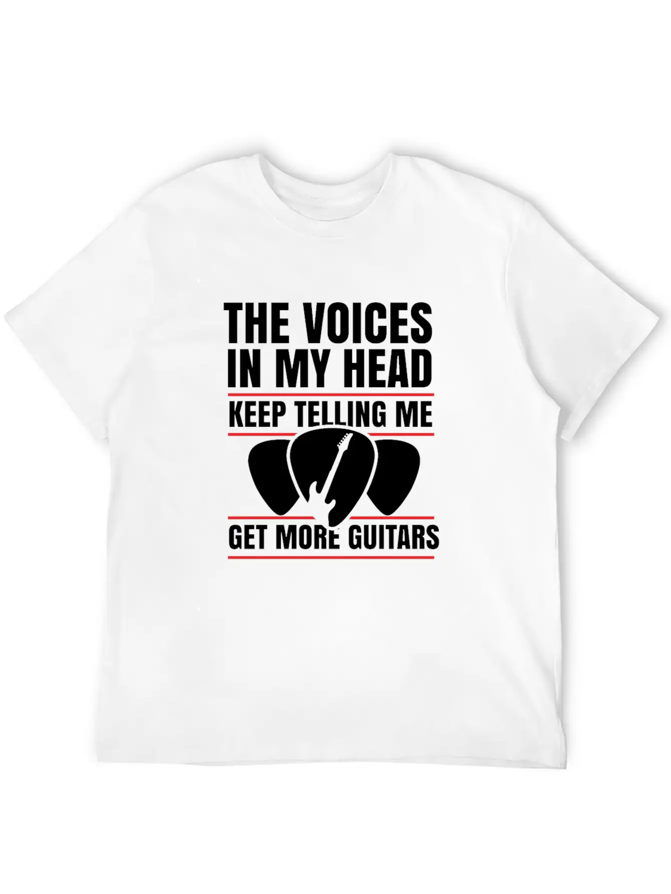 Guitar Musician Plectrum Instrument Gift Relaxed Everyday Tee – Lightweight And Durable Cotton