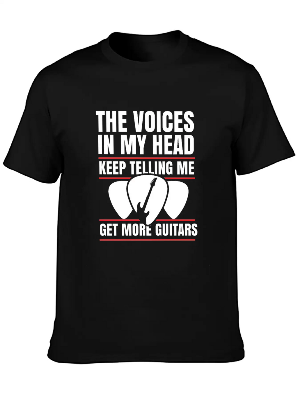 Guitar Musician Plectrum Instrument Gift Relaxed Everyday Tee – Lightweight And Durable Cotton