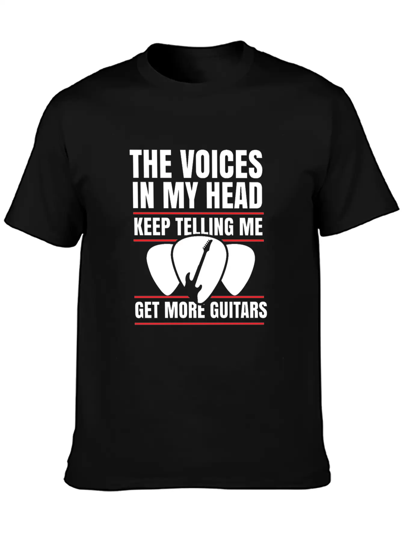 Guitar Musician Plectrum Instrument Gift Relaxed Everyday Tee – Lightweight And Durable Cotton