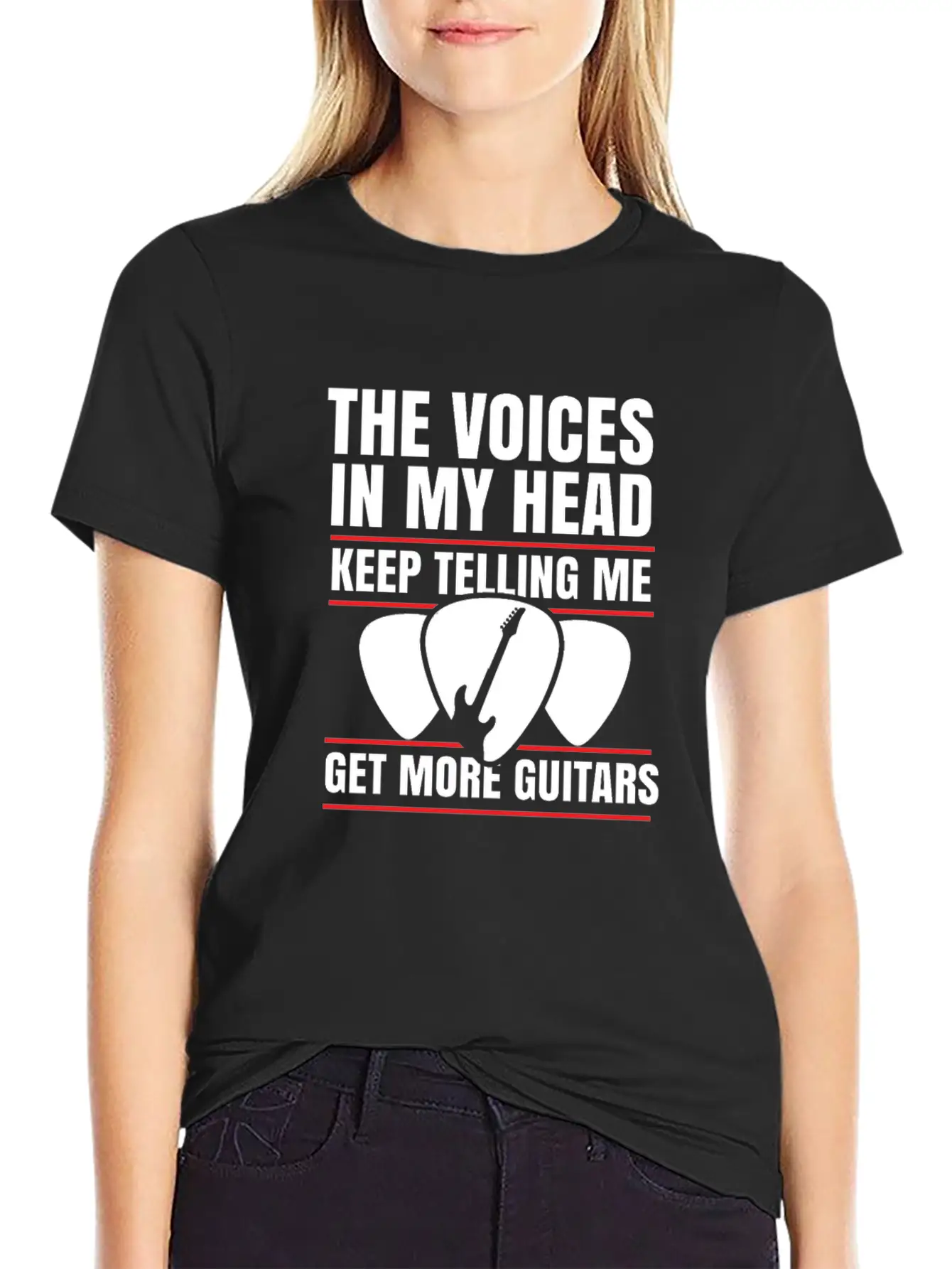Guitar Musician Plectrum Instrument Gift Relaxed Everyday Tee – Lightweight And Durable Cotton