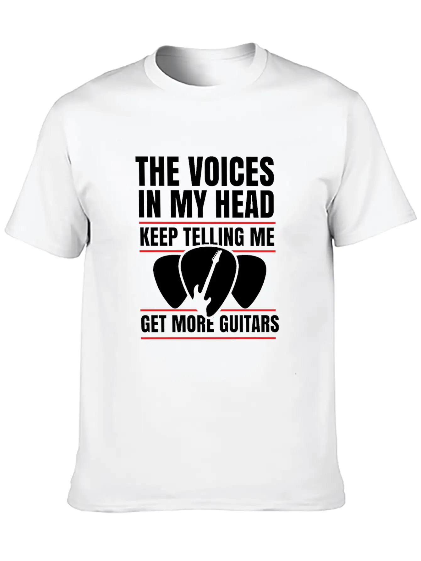 Guitar Musician Plectrum Instrument Gift Relaxed Everyday Tee – Lightweight And Durable Cotton