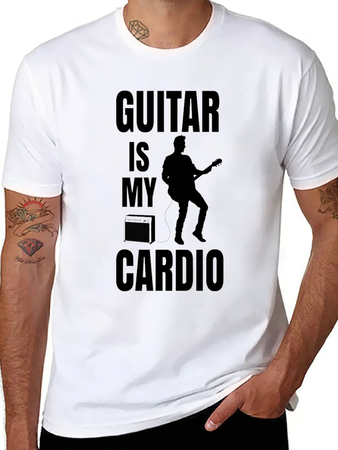 Guitar Relaxed Everyday Tee – Lightweight And Durable Cotton