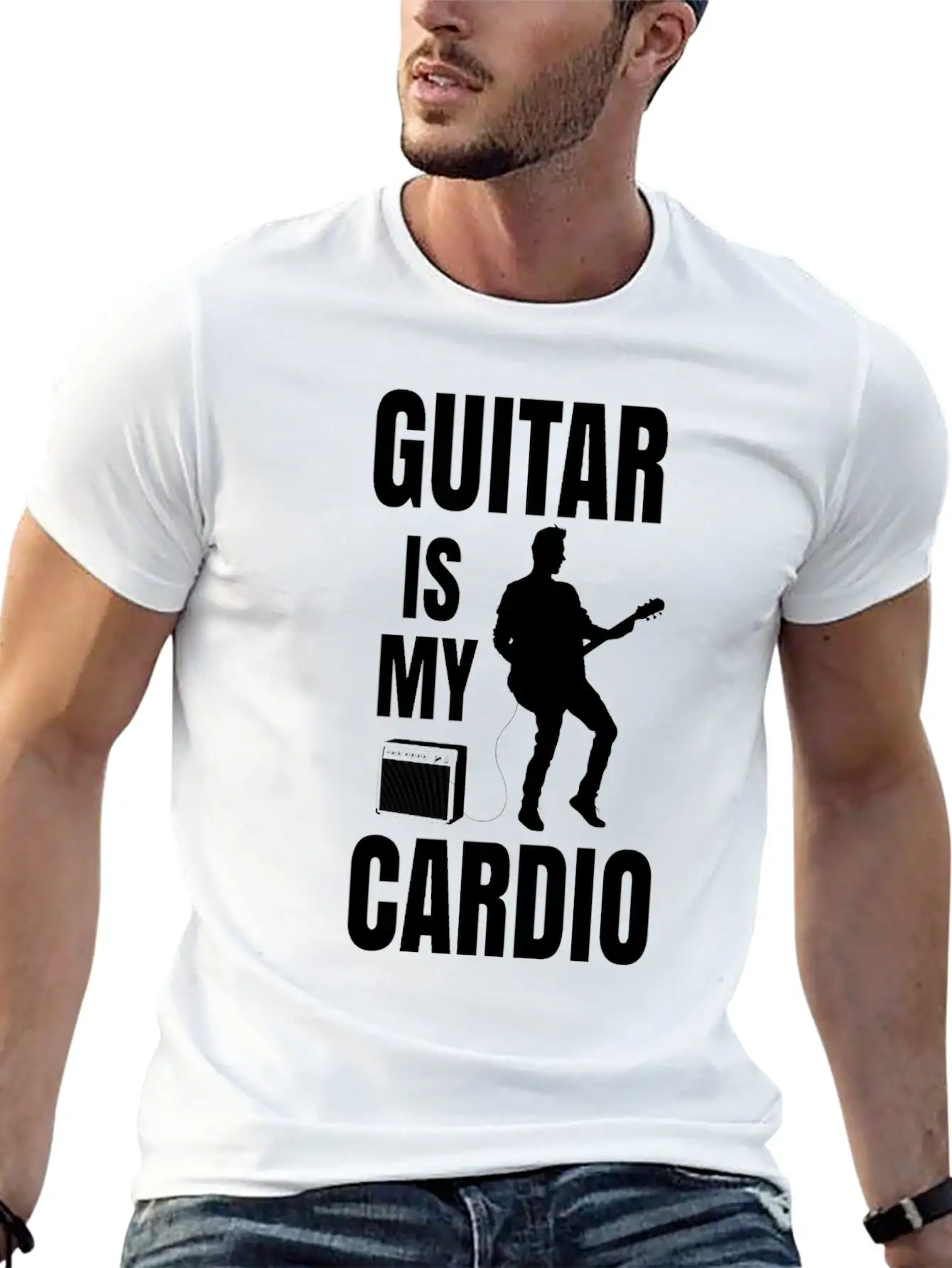 Guitar Relaxed Everyday Tee – Lightweight And Durable Cotton