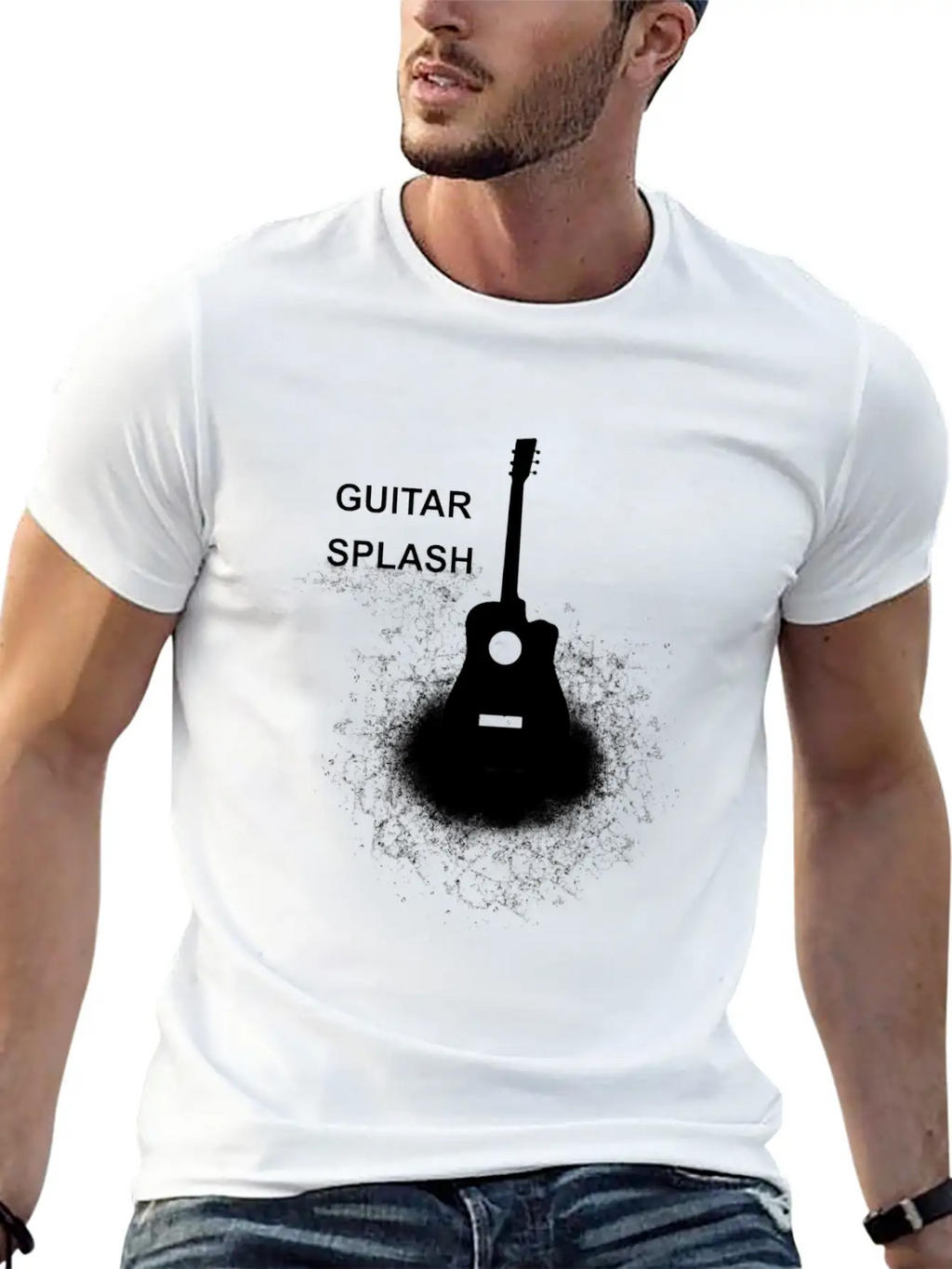 GUITAR SPLASH 2 Classic Cotton Tee – Unisex Comfort For Any Season