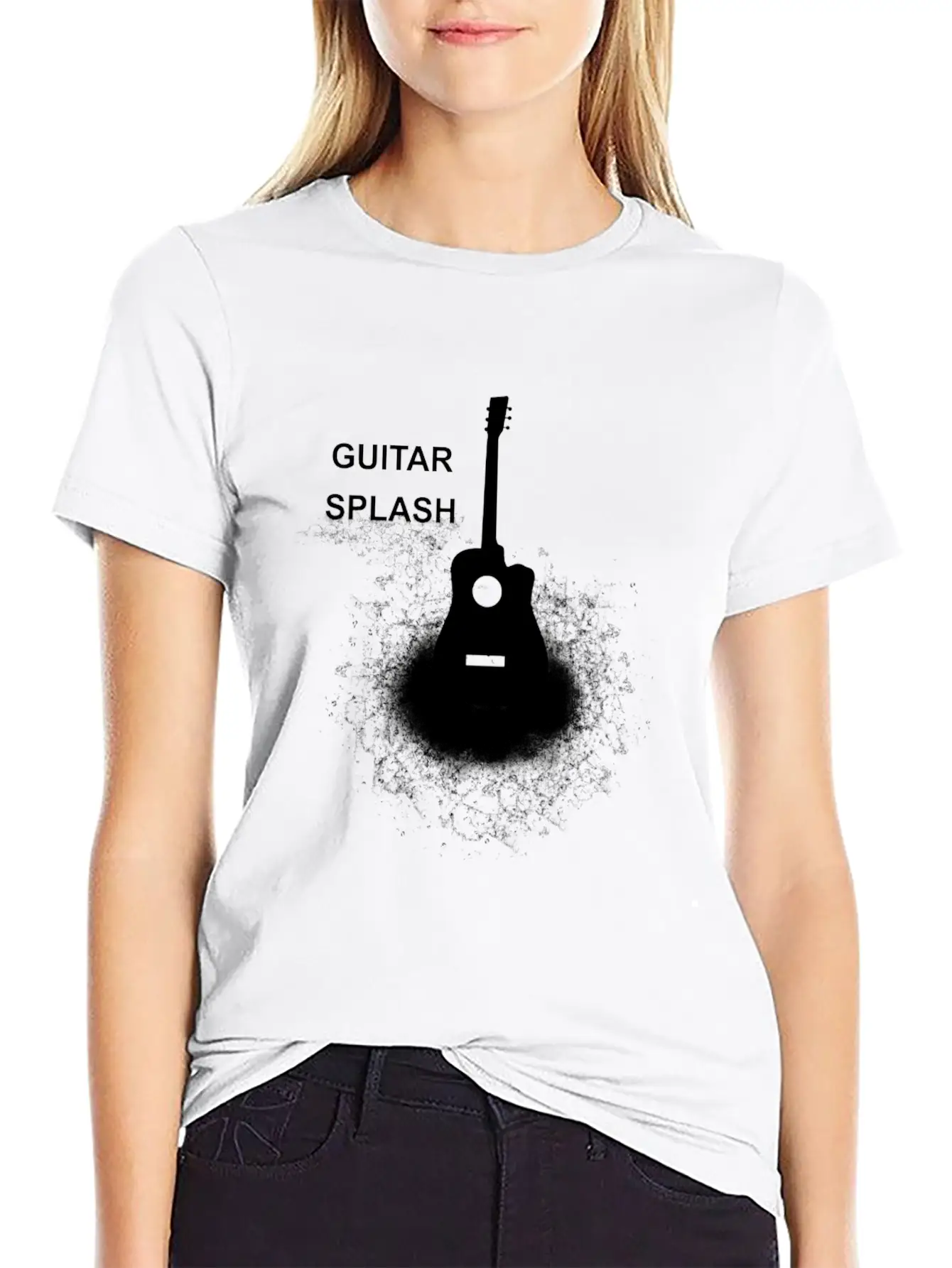 GUITAR SPLASH 2 Classic Cotton Tee – Unisex Comfort For Any Season