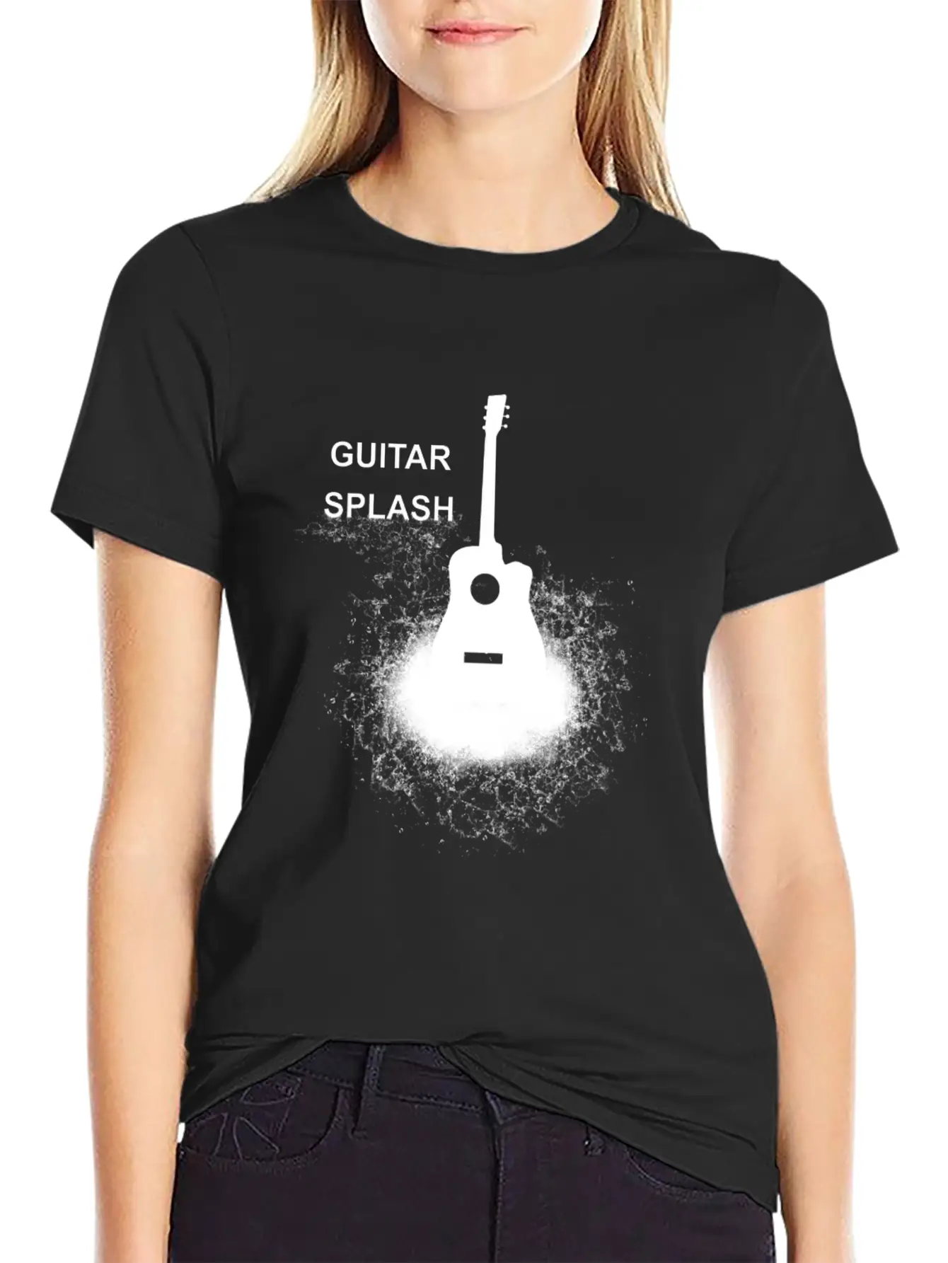 GUITAR SPLASH 2 Classic Cotton Tee – Unisex Comfort For Any Season