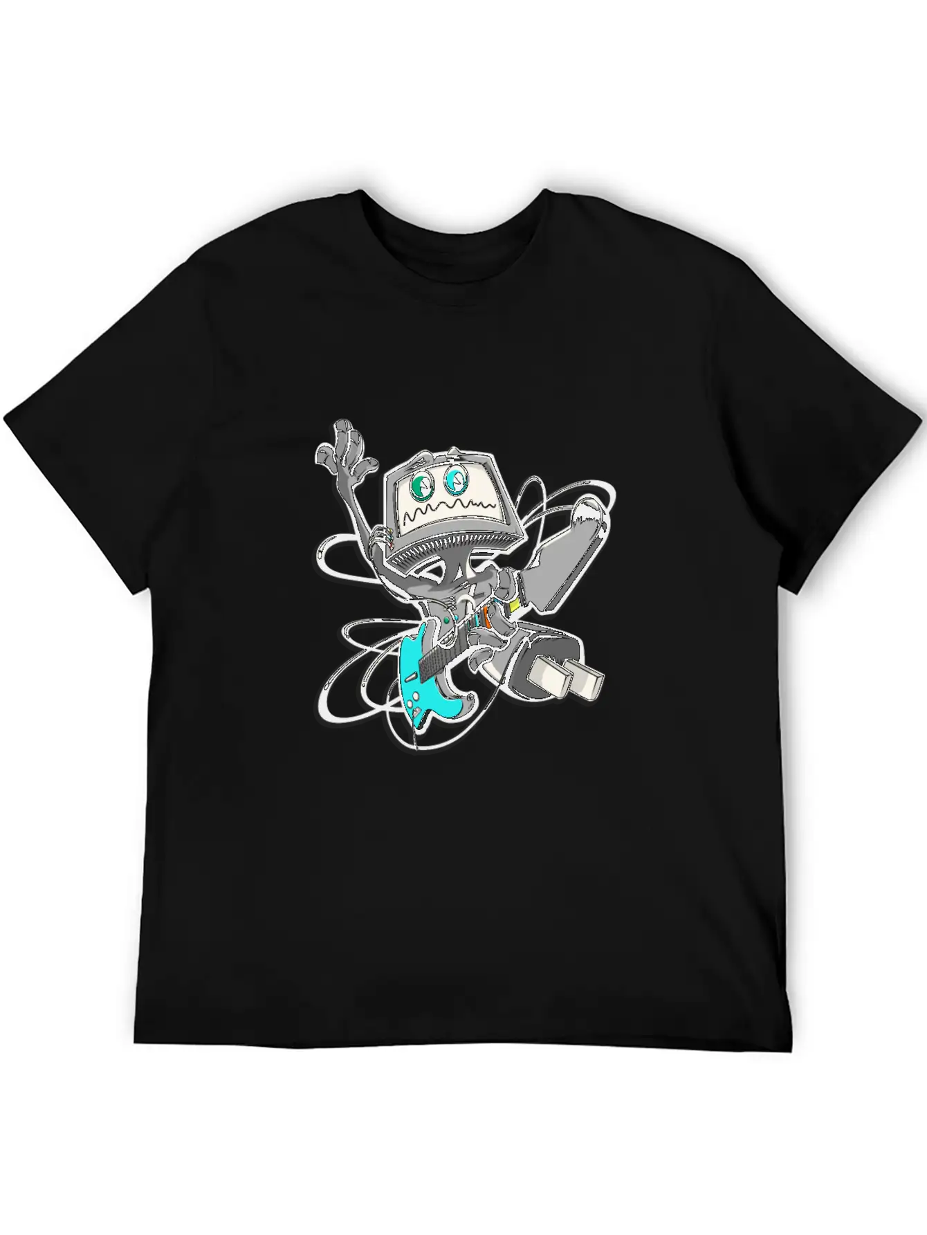 Guitar Unisex Casual T-Shirt – Clean Design For Daily Comfort