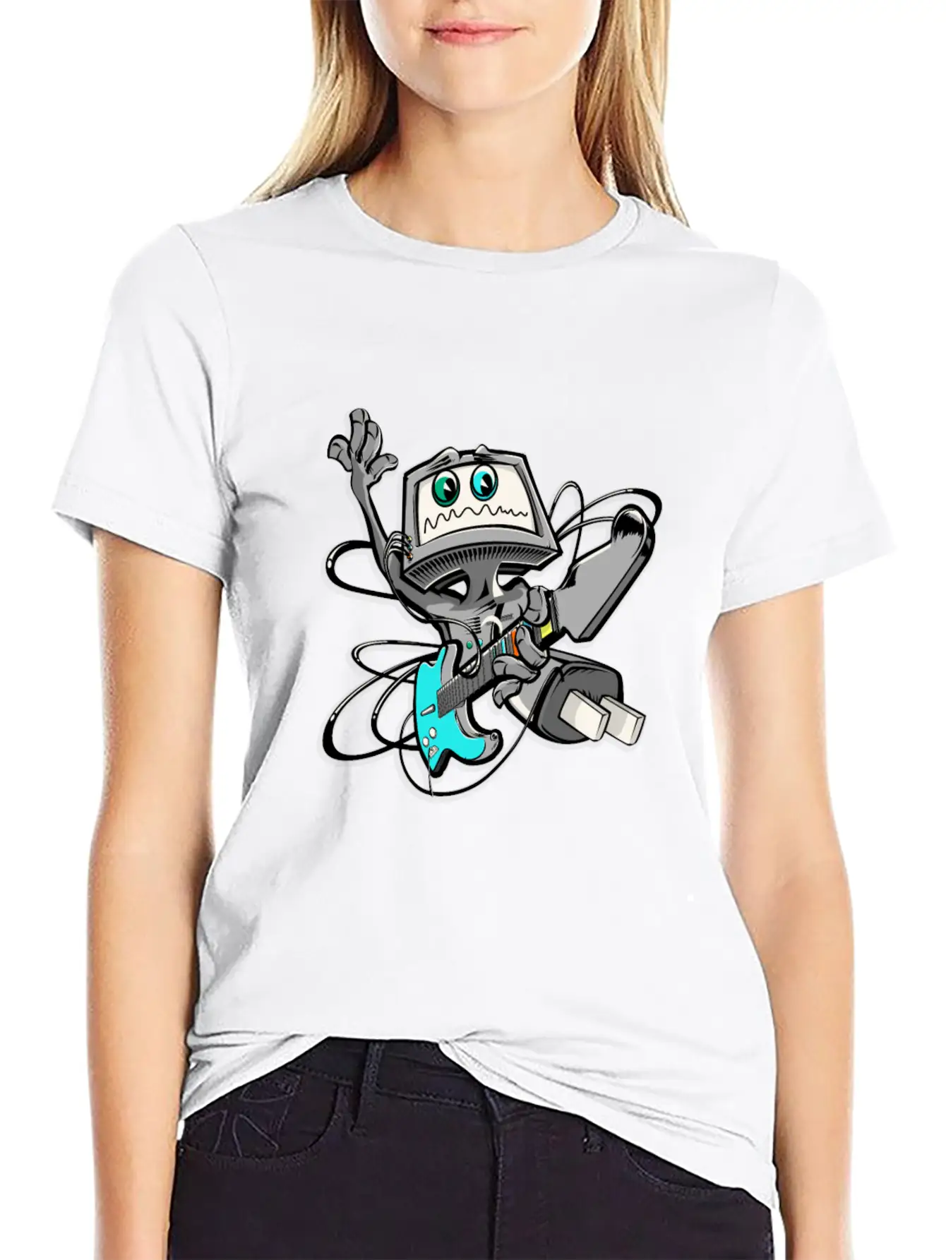 Guitar Unisex Casual T-Shirt – Clean Design For Daily Comfort