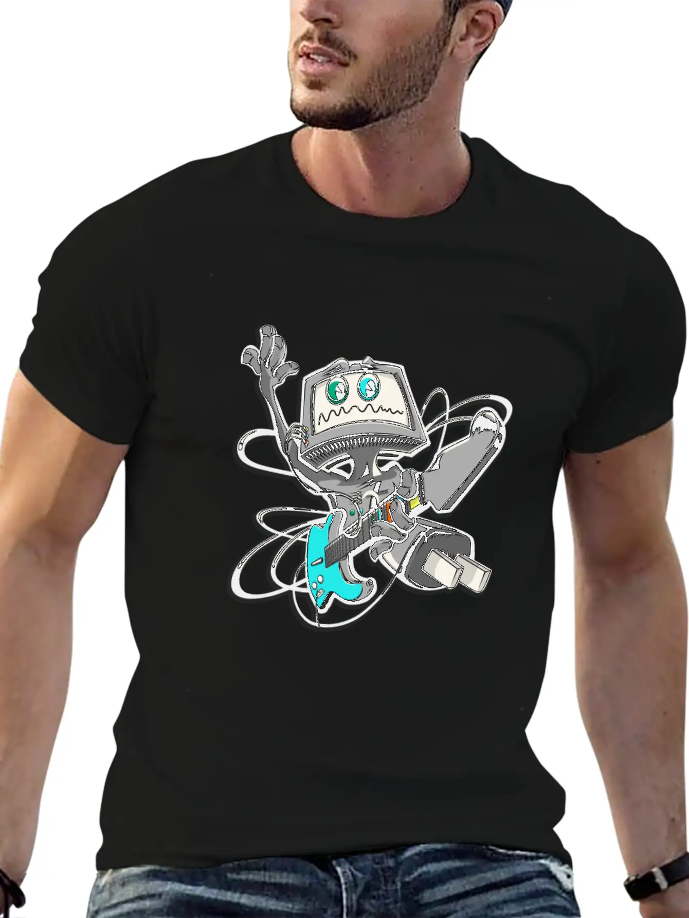 Guitar Unisex Casual T-Shirt – Clean Design For Daily Comfort