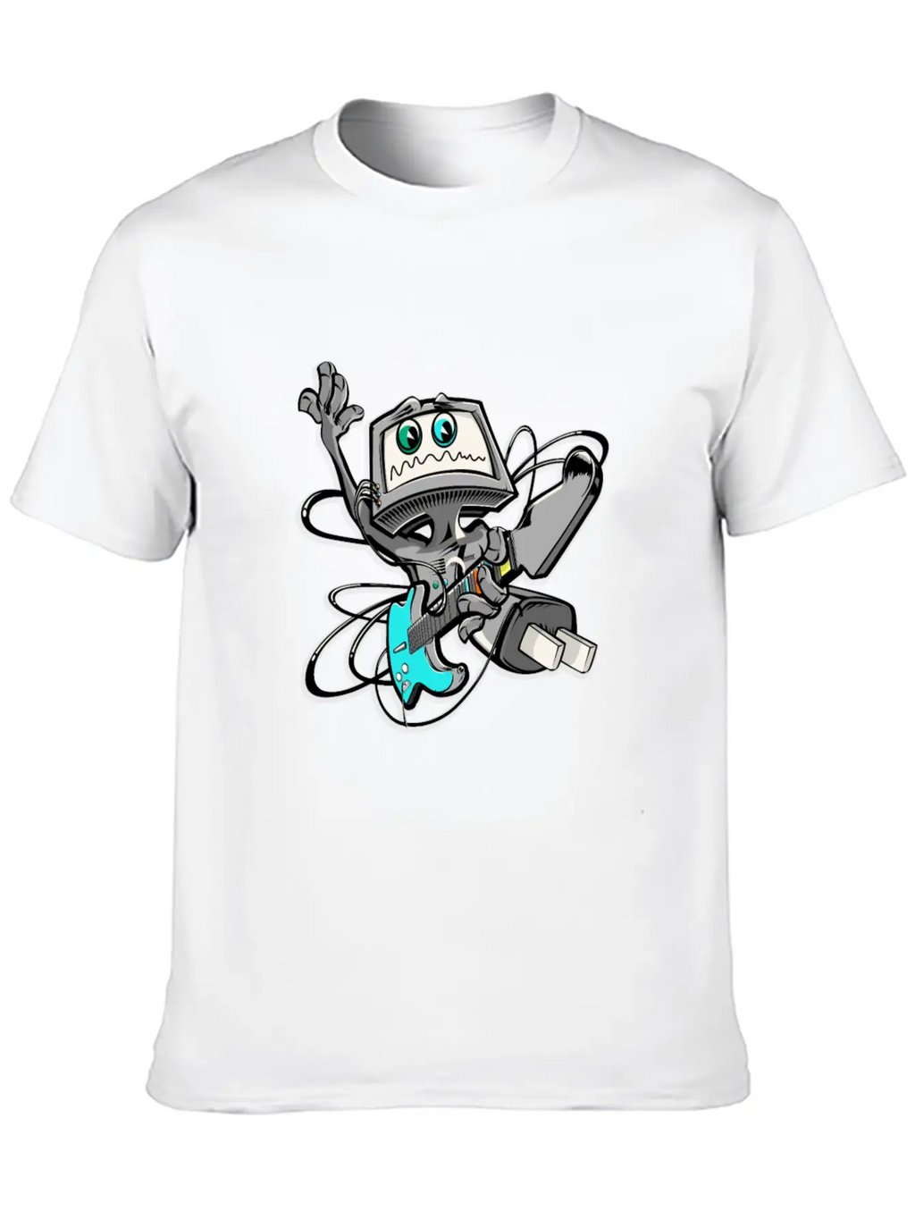 Guitar Unisex Casual T-Shirt – Clean Design For Daily Comfort