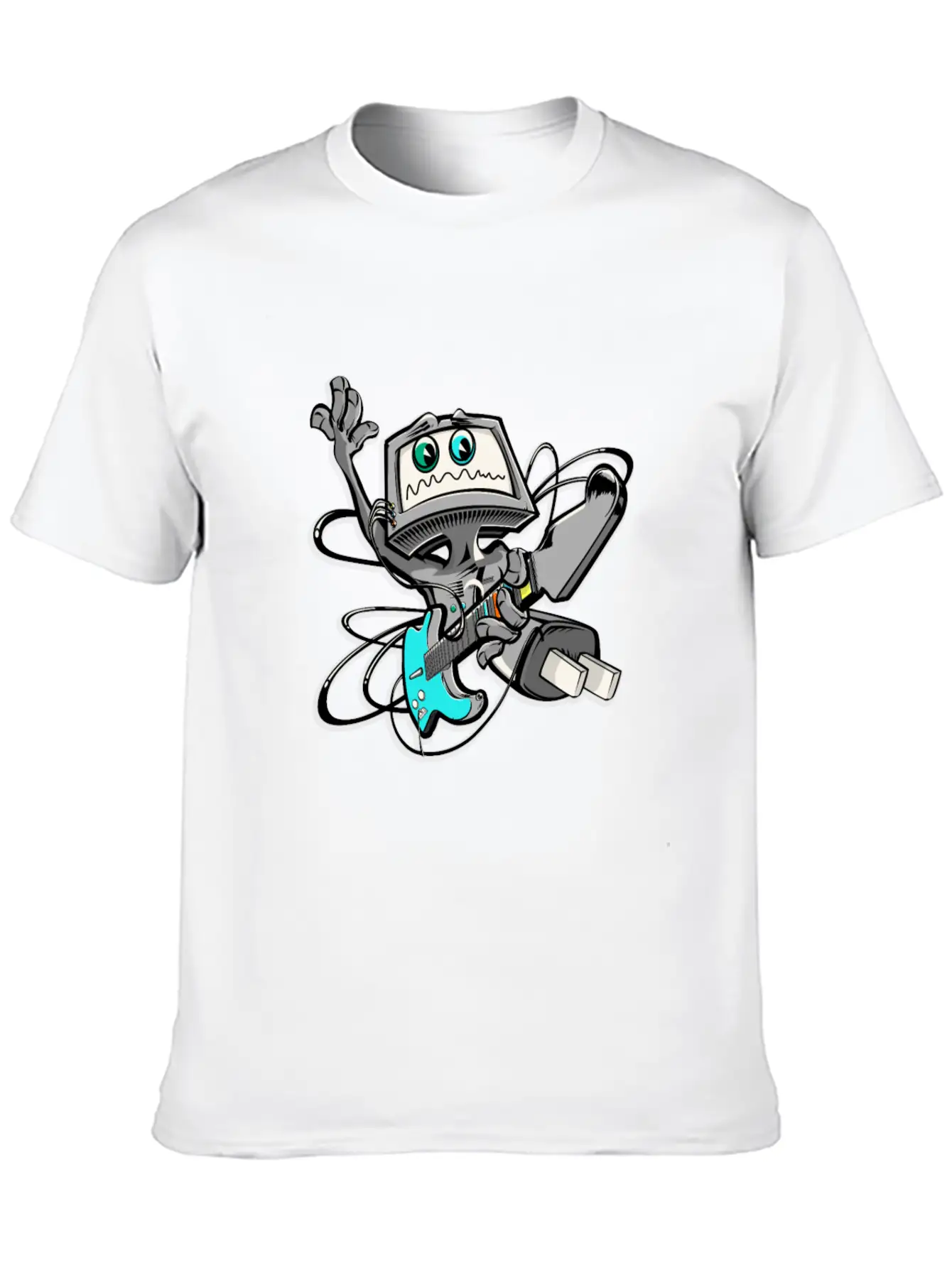 Guitar Unisex Casual T-Shirt – Clean Design For Daily Comfort
