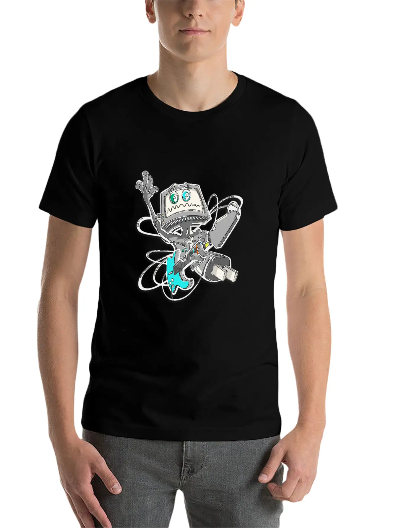 Guitar Unisex Casual T-Shirt – Clean Design For Daily Comfort