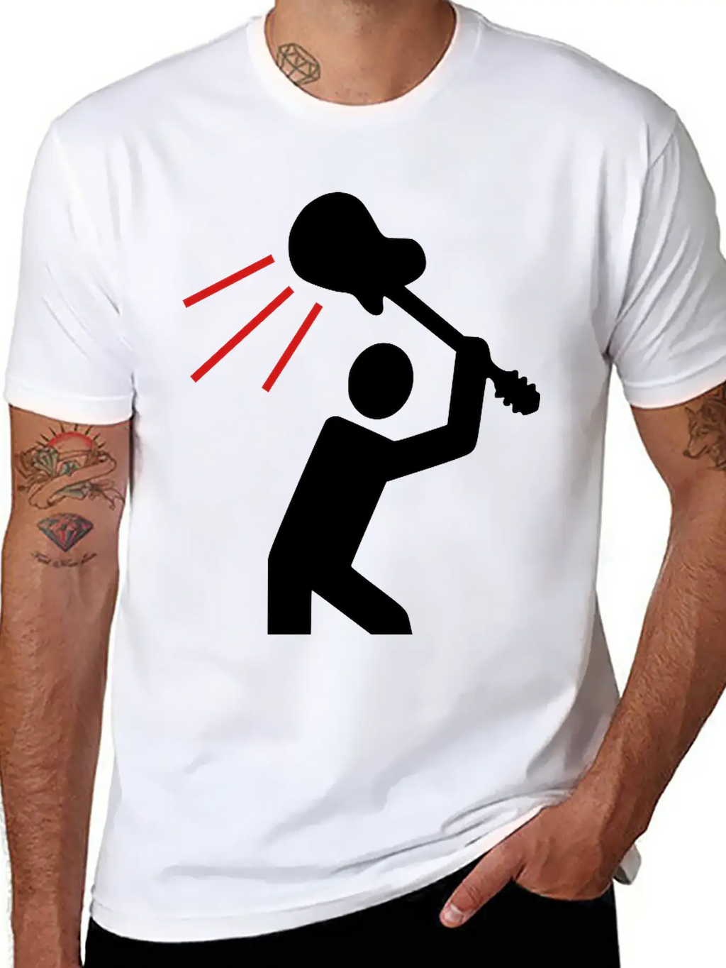 Guitar2 Basic Graphic T-Shirt – Daily Comfort In Soft Cotton