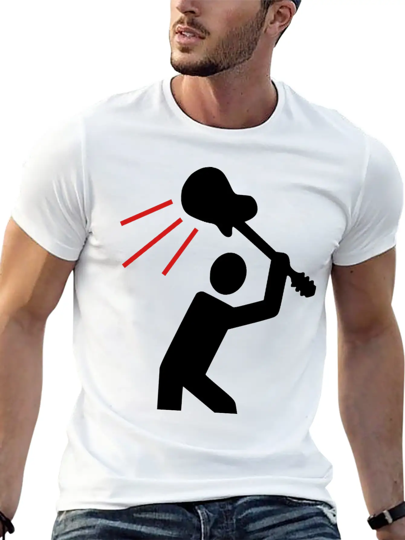 Guitar2 Basic Graphic T-Shirt – Daily Comfort In Soft Cotton
