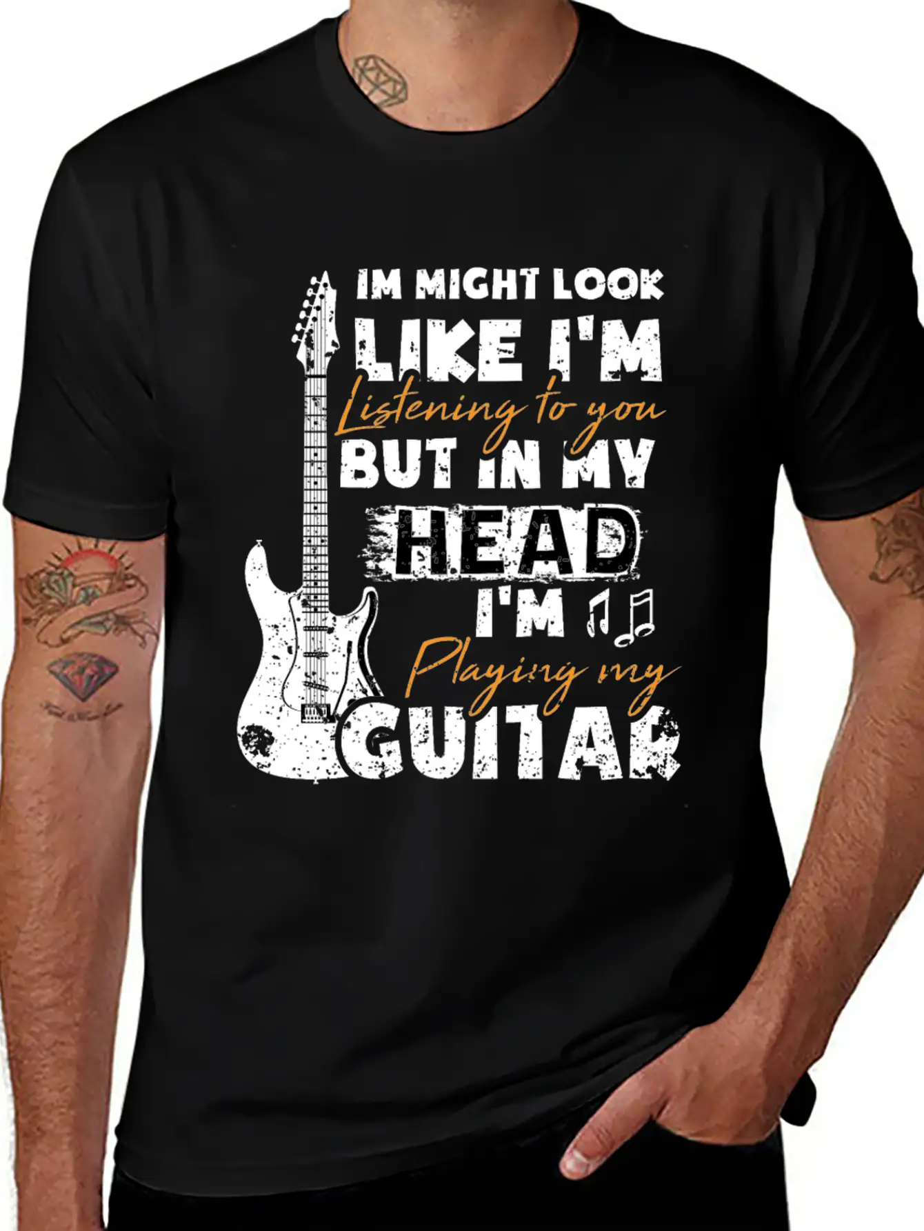 Guitarist Guitarist Gift Guitar Player Unisex Casual T-Shirt – Clean Design For Daily Comfort