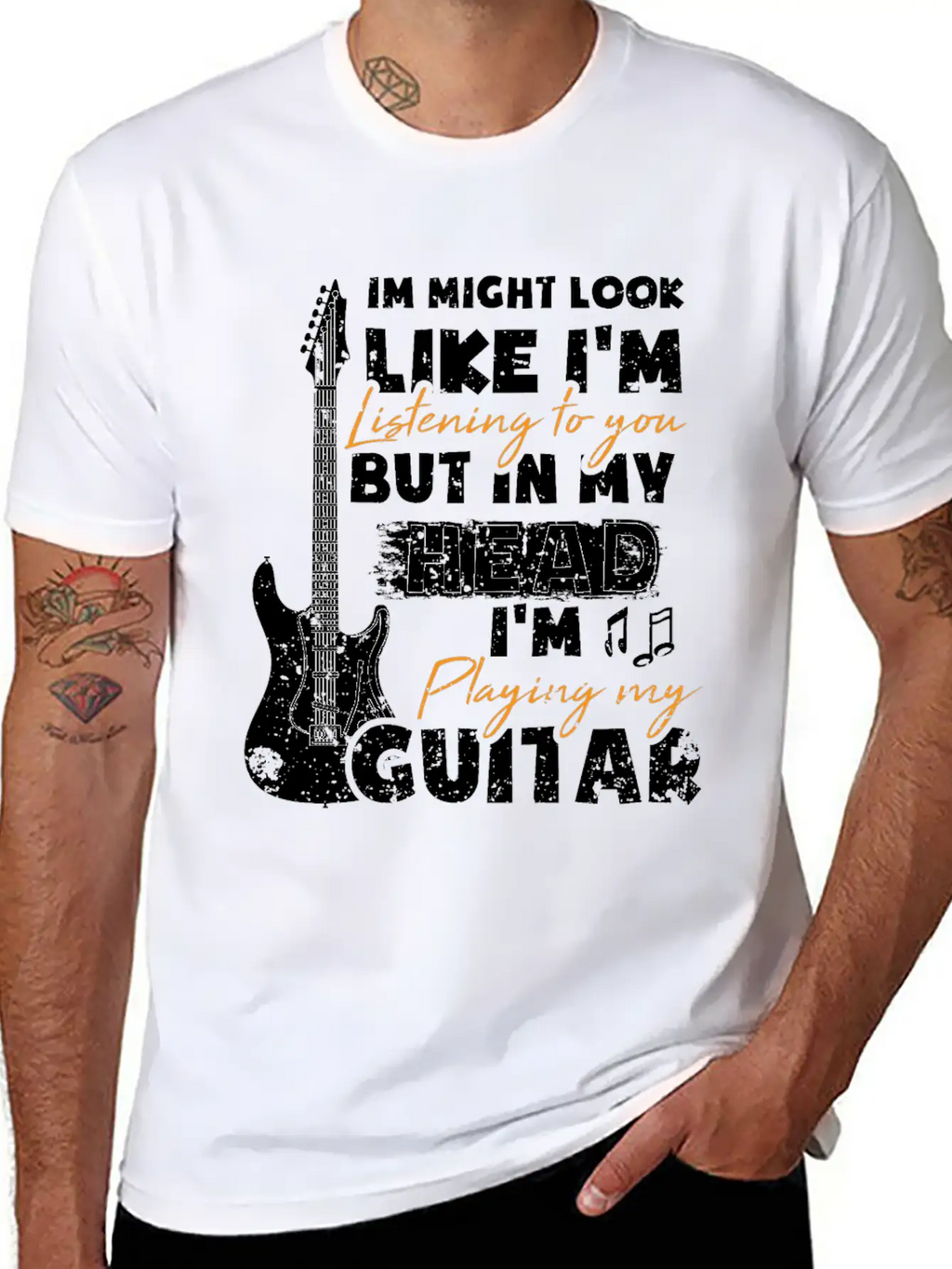 Guitarist Guitarist Gift Guitar Player Unisex Casual T-Shirt – Clean Design For Daily Comfort