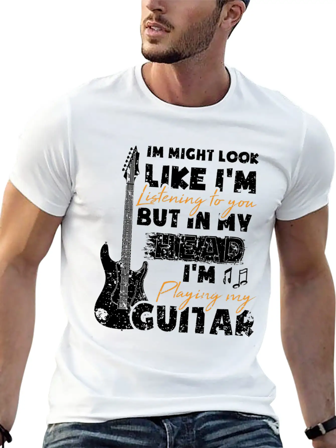 Guitarist Guitarist Gift Guitar Player Unisex Casual T-Shirt – Clean Design For Daily Comfort