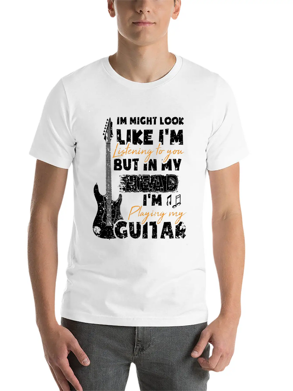 Guitarist Guitarist Gift Guitar Player Unisex Casual T-Shirt – Clean Design For Daily Comfort