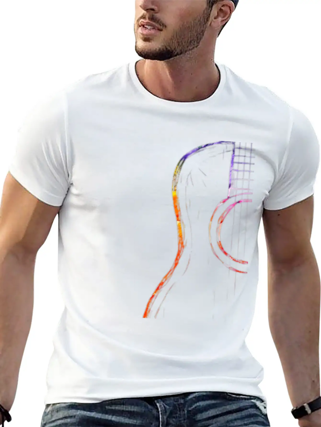 Guitarist Musicians Guitar Gift Idea Unisex Casual T-Shirt – Clean Design For Daily Comfort
