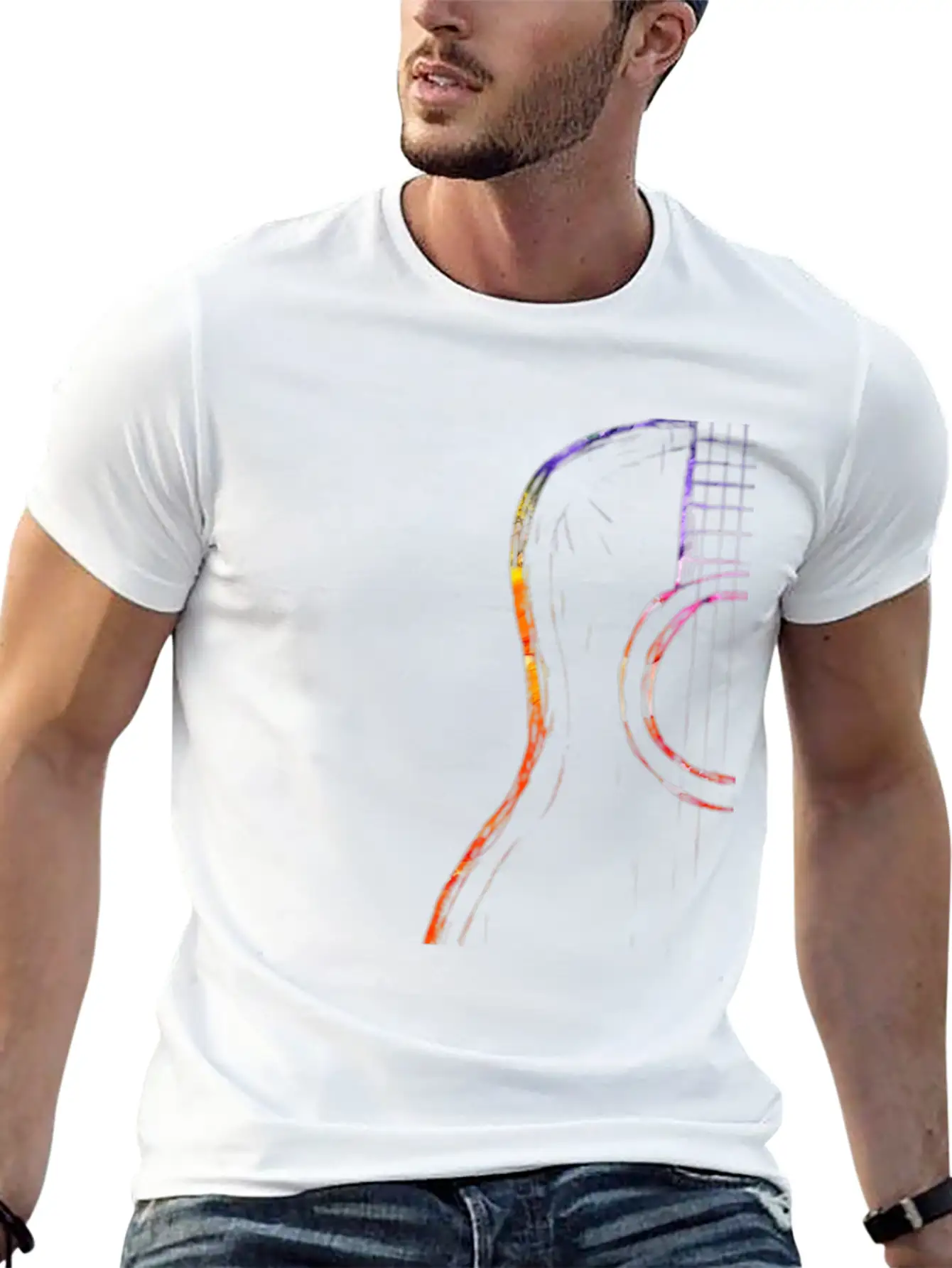 Guitarist Musicians Guitar Gift Idea Unisex Casual T-Shirt – Clean Design For Daily Comfort