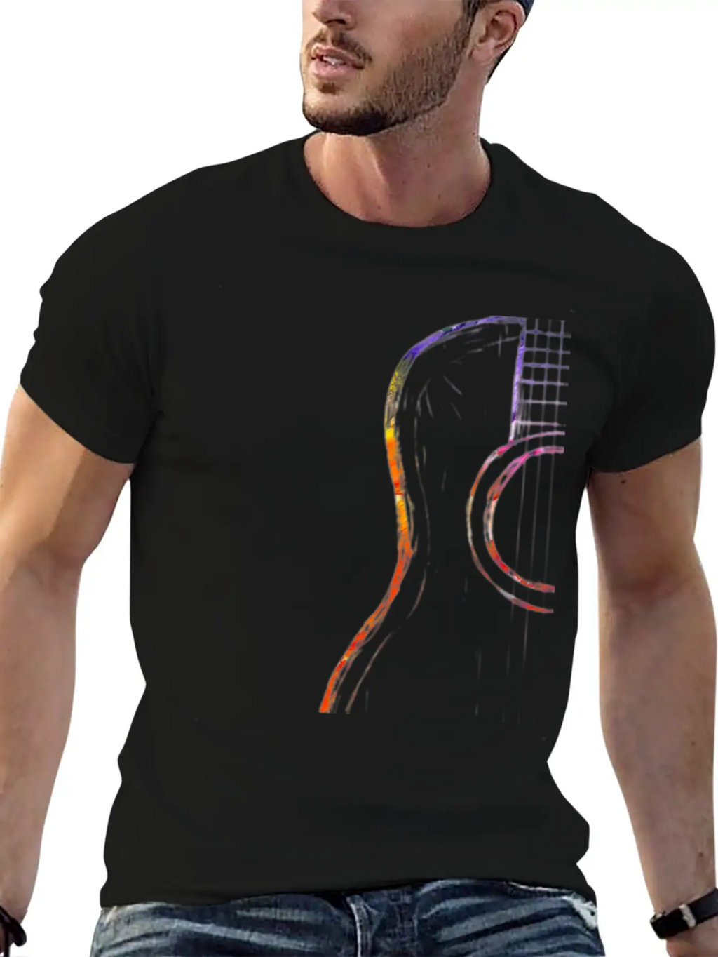 Guitarist Musicians Guitar Gift Idea Unisex Casual T-Shirt – Clean Design For Daily Comfort