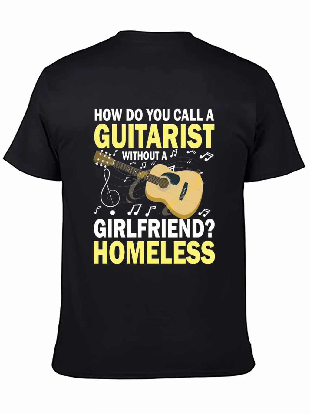 Guitarist Without A Girlfriend Homeless Breathable Soft Cotton T-Shirt – Timeless Casual Look