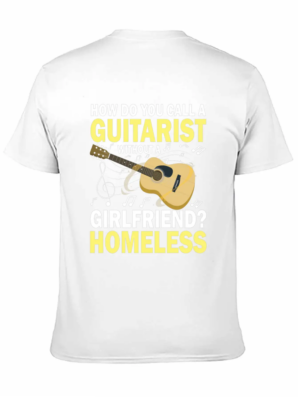 Guitarist Without A Girlfriend Homeless Breathable Soft Cotton T-Shirt – Timeless Casual Look