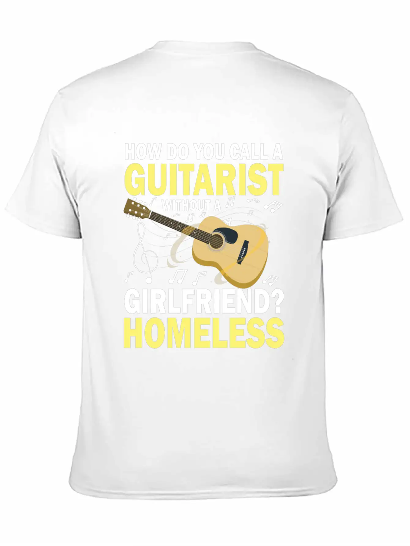 Guitarist Without A Girlfriend Homeless Breathable Soft Cotton T-Shirt – Timeless Casual Look